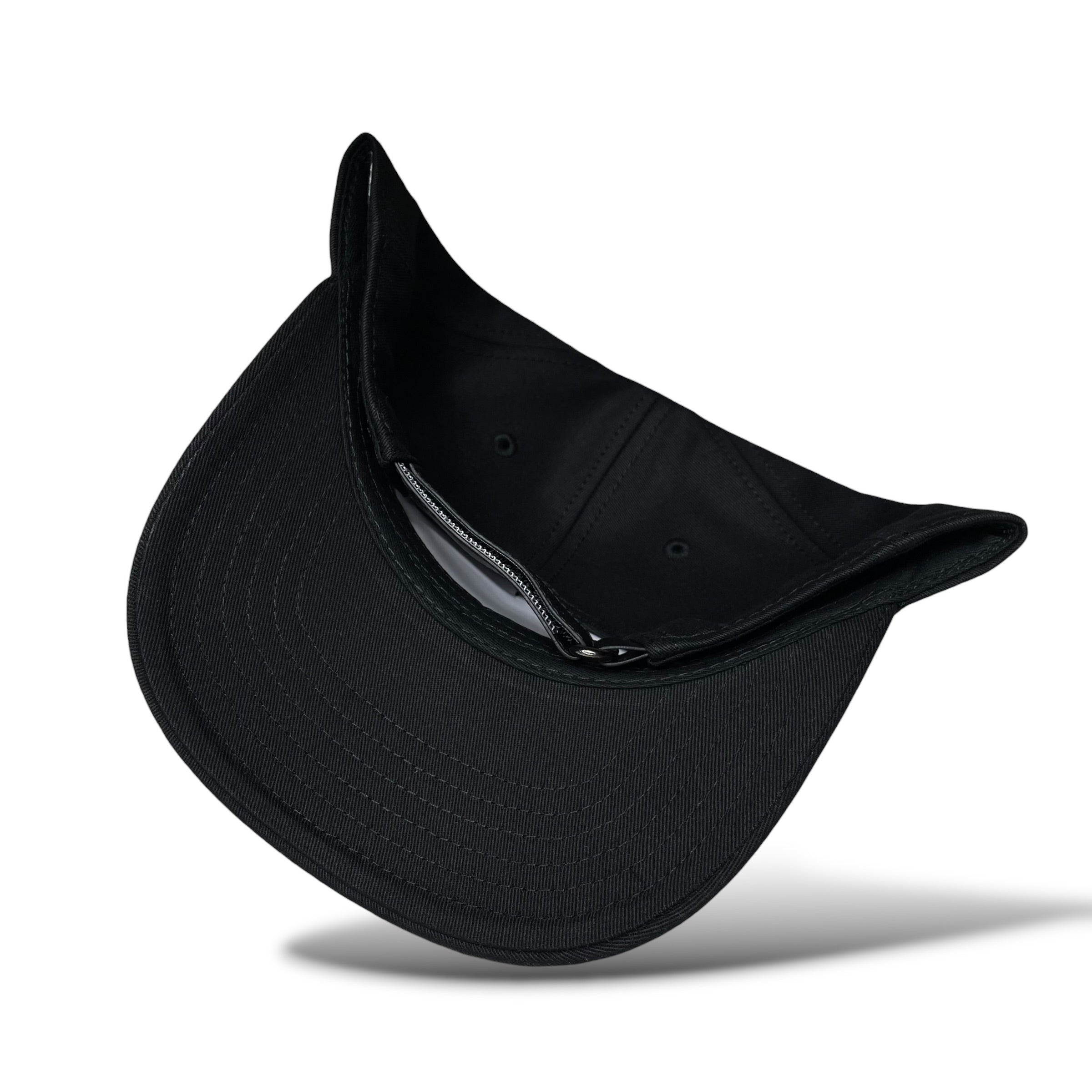 Horse & Free Spirit Emblem Black Western Baseball Cap Curved Visor