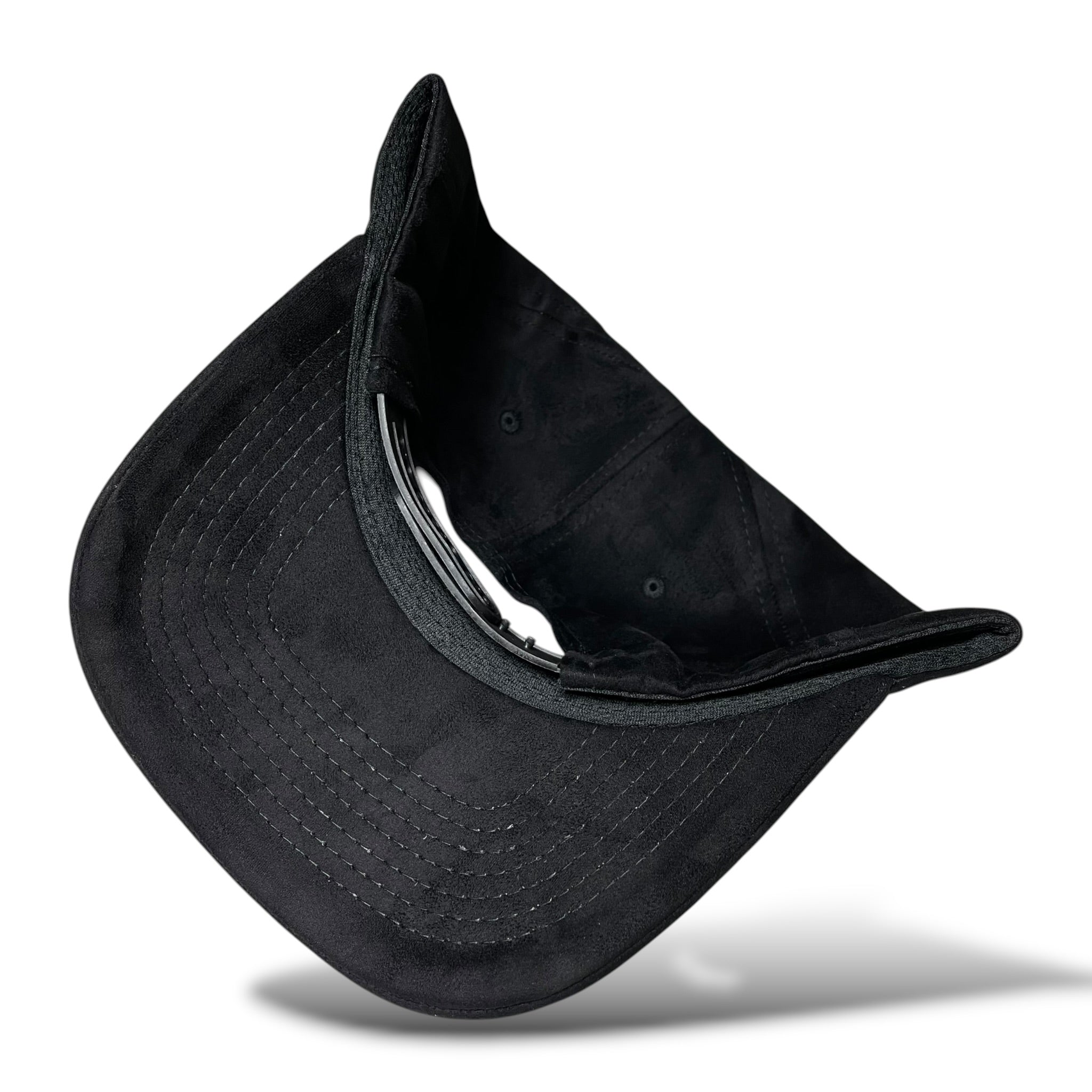 Rooster Emblem Suede Baseball Hat with Fighting Spirit Embroidery