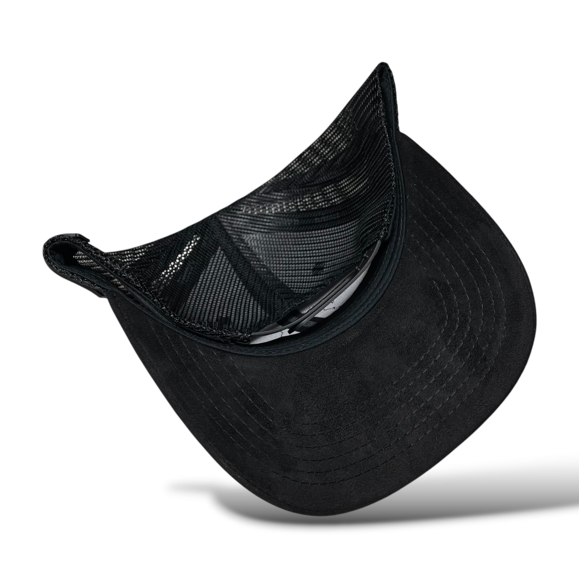 Bulldog Rubber Patch Baseball Snapback Hat with Mesh Back