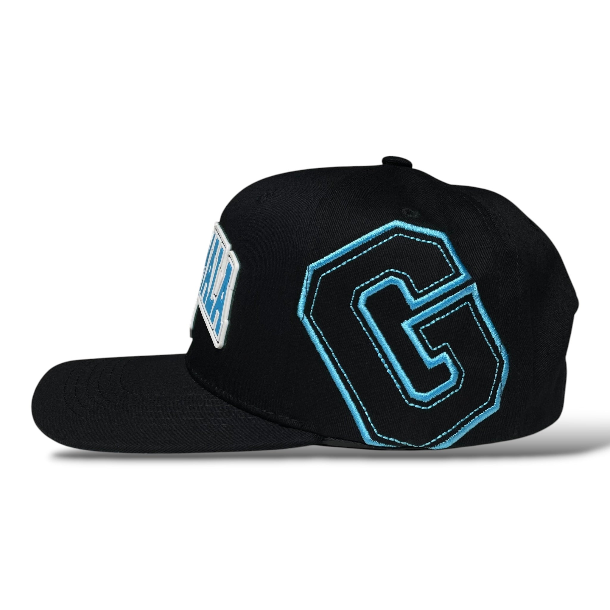 Guatemala 3D Rubber Patch Black Snapback Baseball Cap