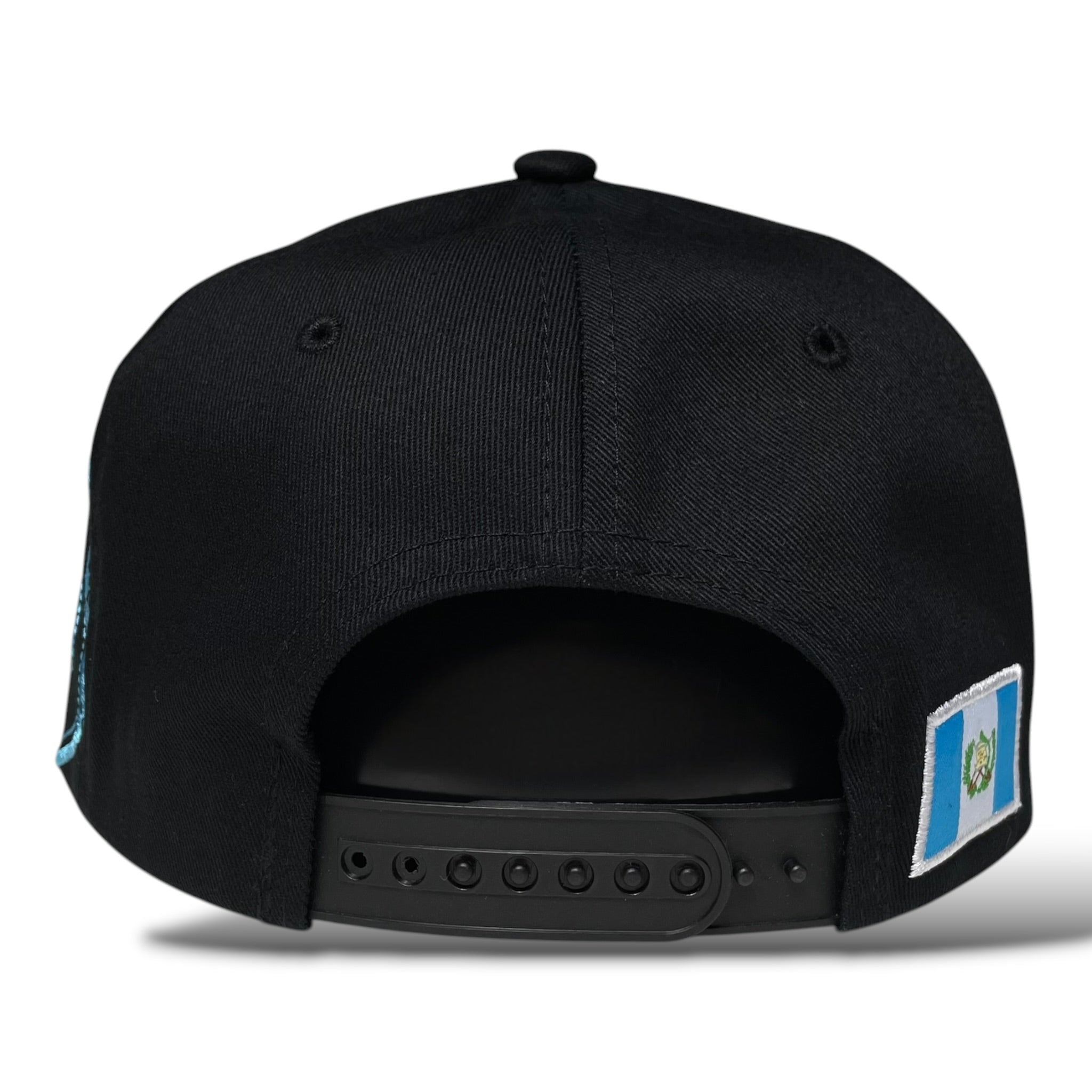 Guatemala 3D Rubber Patch Black Snapback Baseball Cap