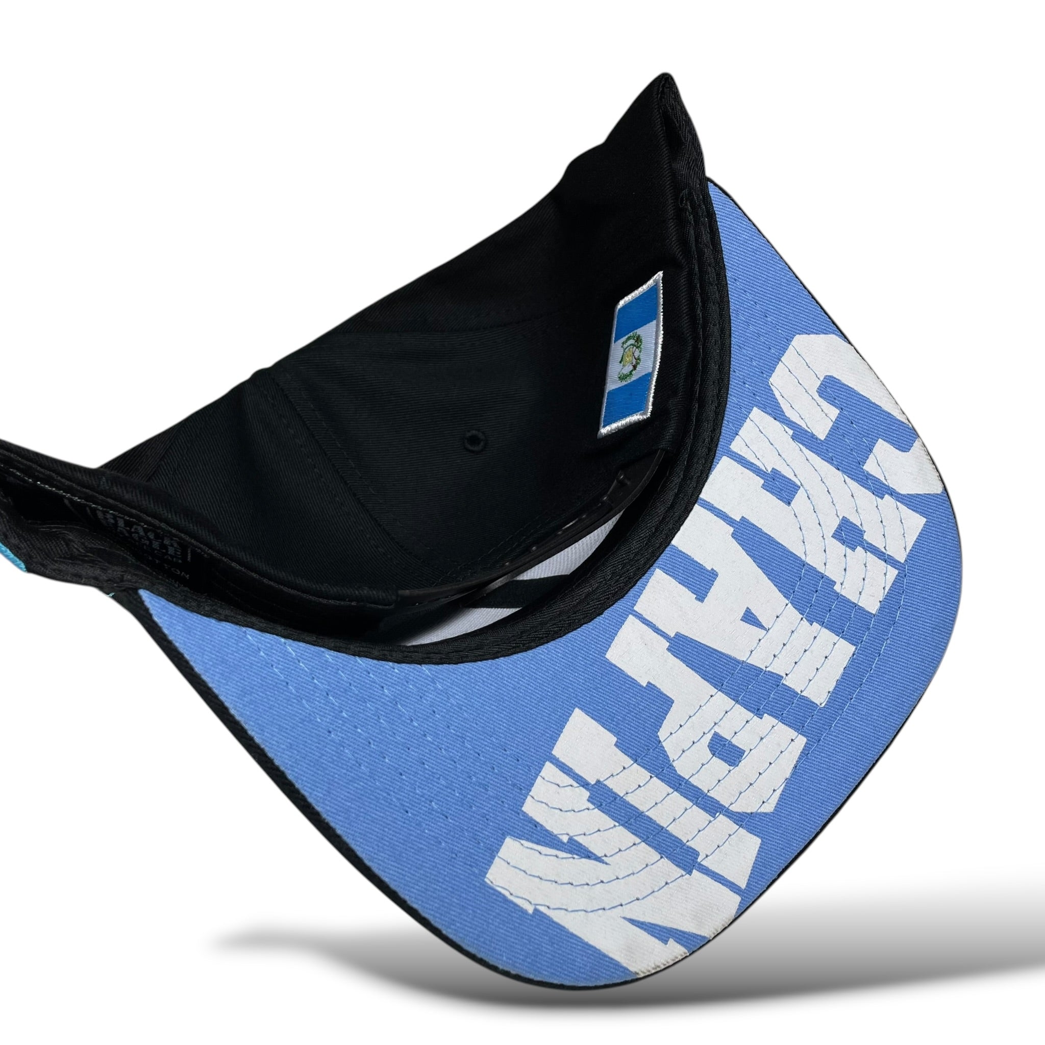 Guatemala 3D Rubber Patch Black Snapback Baseball Cap