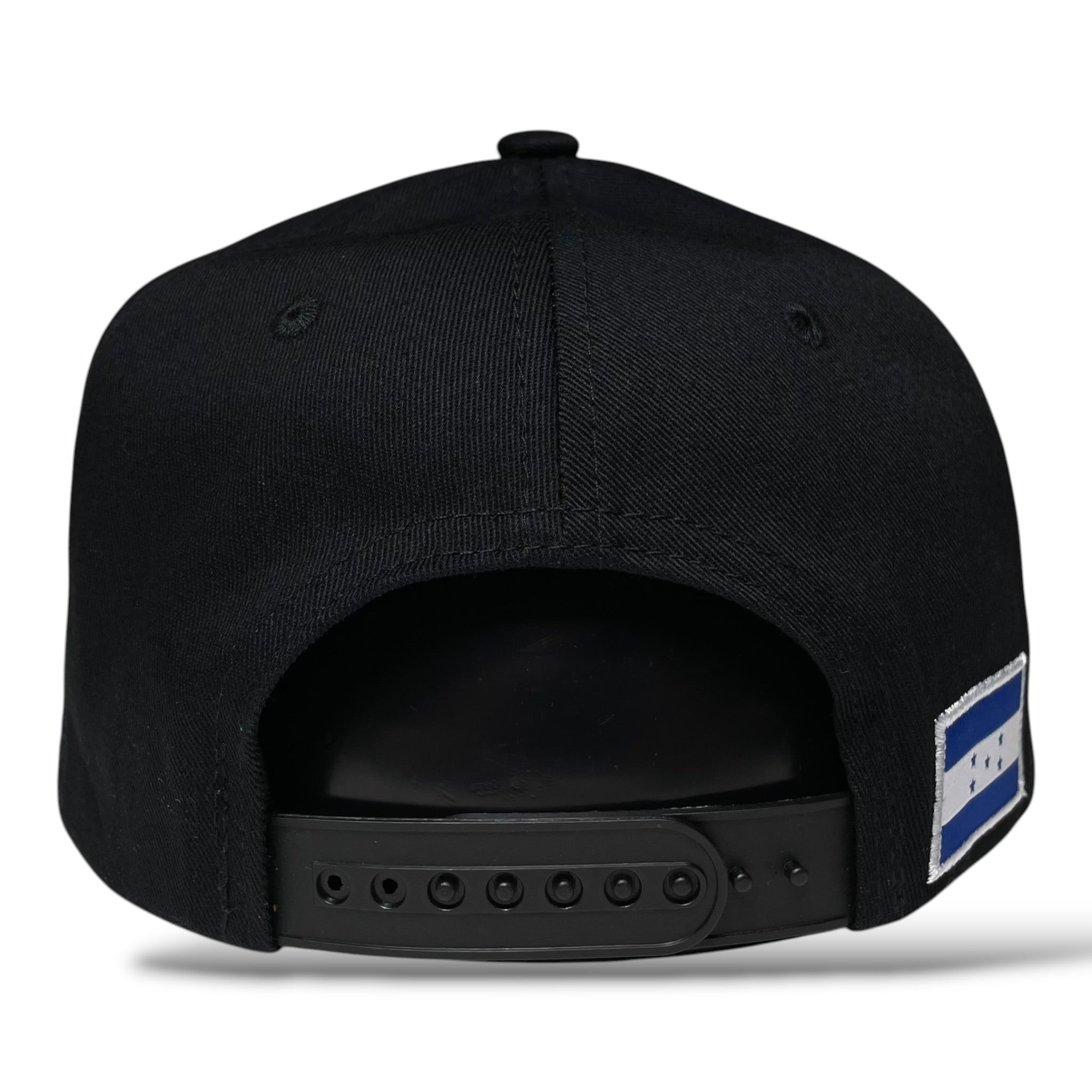 Honduras 3D Rubber Patch Black Snapback Baseball Cap