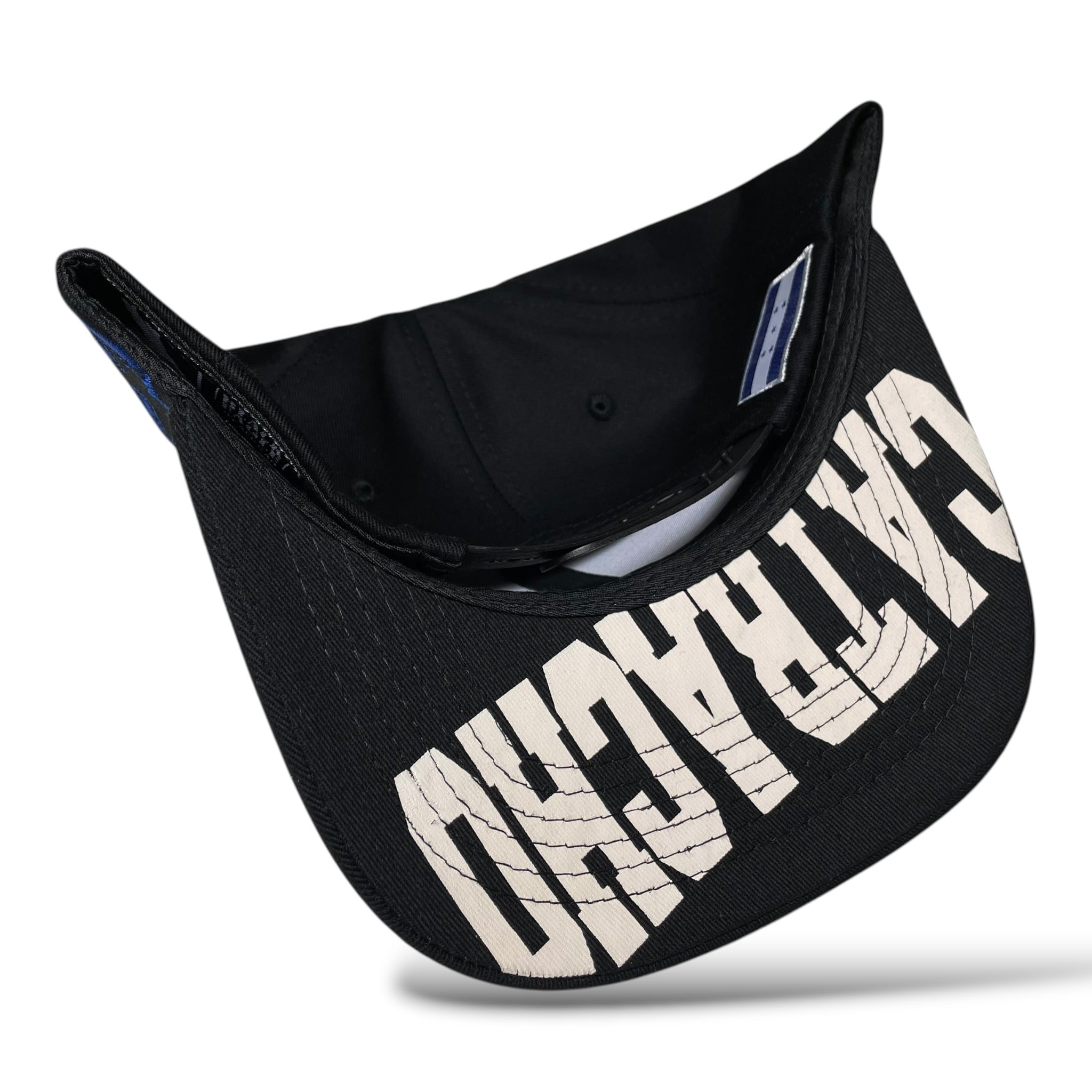 Honduras 3D Rubber Patch Black Snapback Baseball Cap