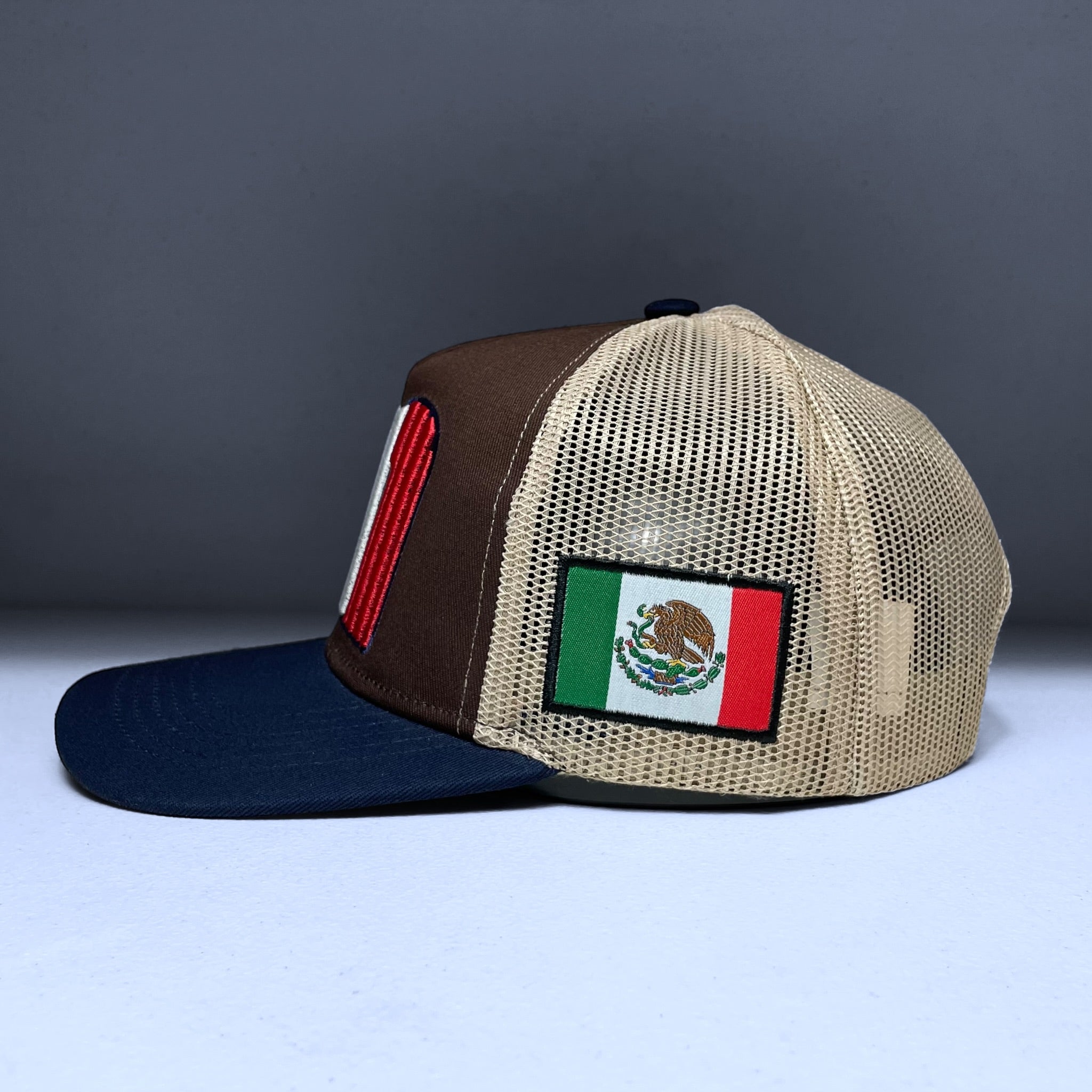 Mexico Flag Embroidered Green Snapback Baseball Cap