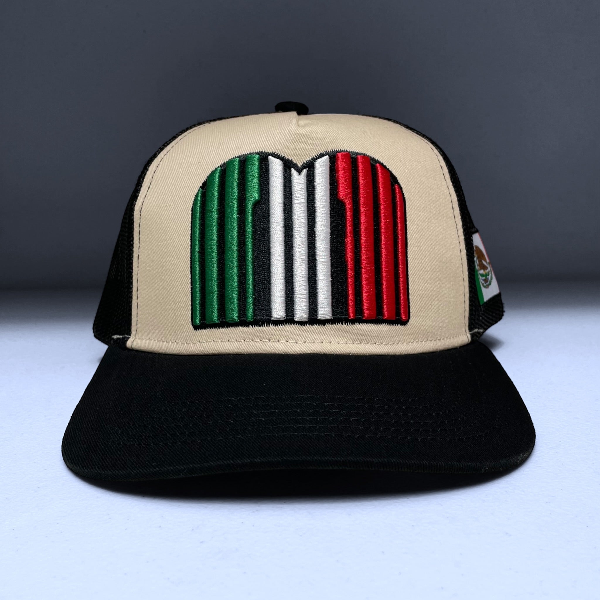 Gorra Snapback Baseball con Bandera de México Bordada Visera Plana