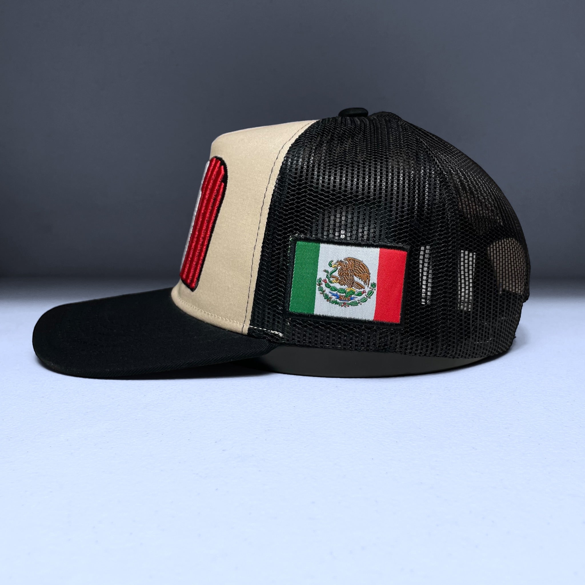 Gorra Snapback Baseball con Bandera de México Bordada Visera Plana