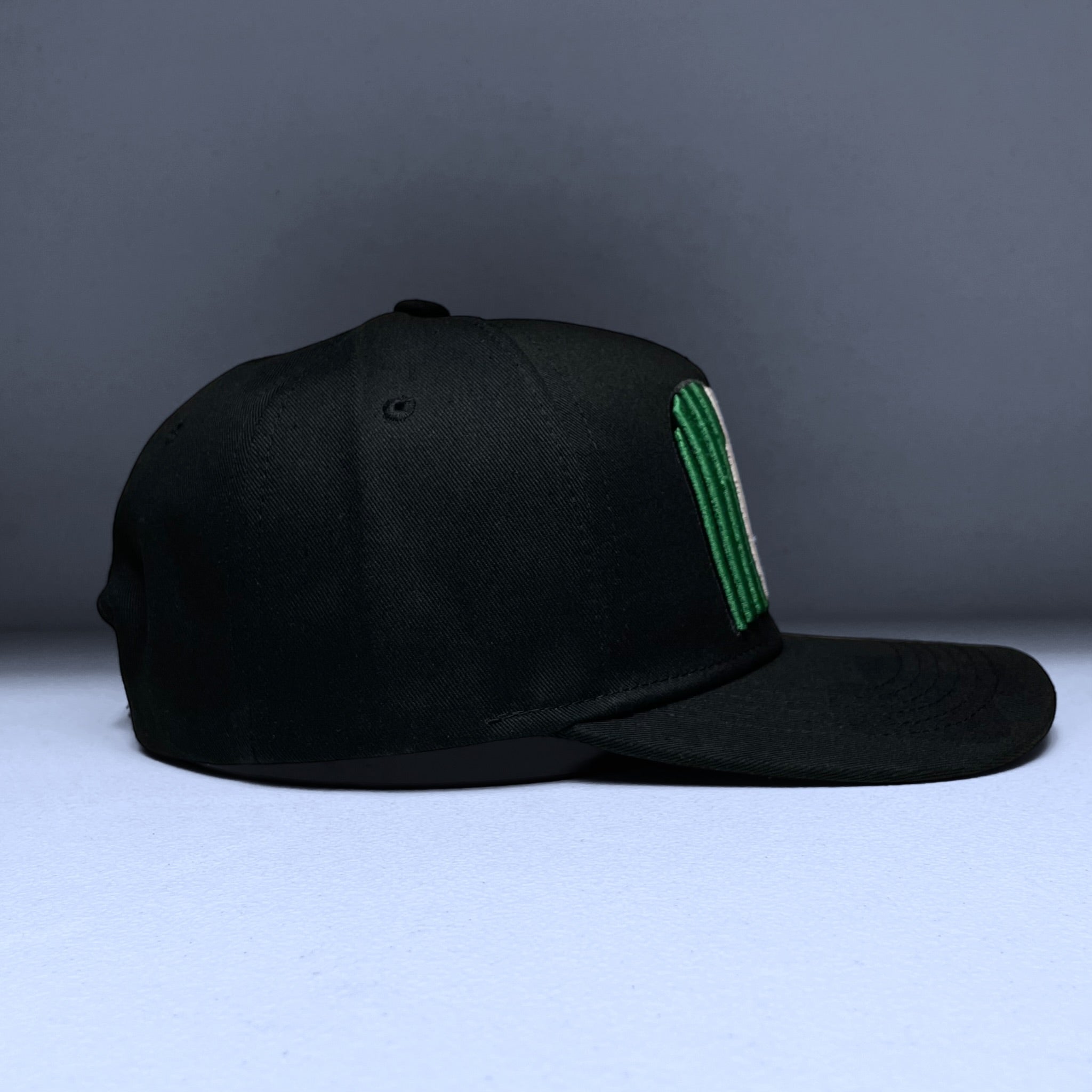 Wholesale Black Snapback Baseball Cap with Mexico Flag Embroidery
