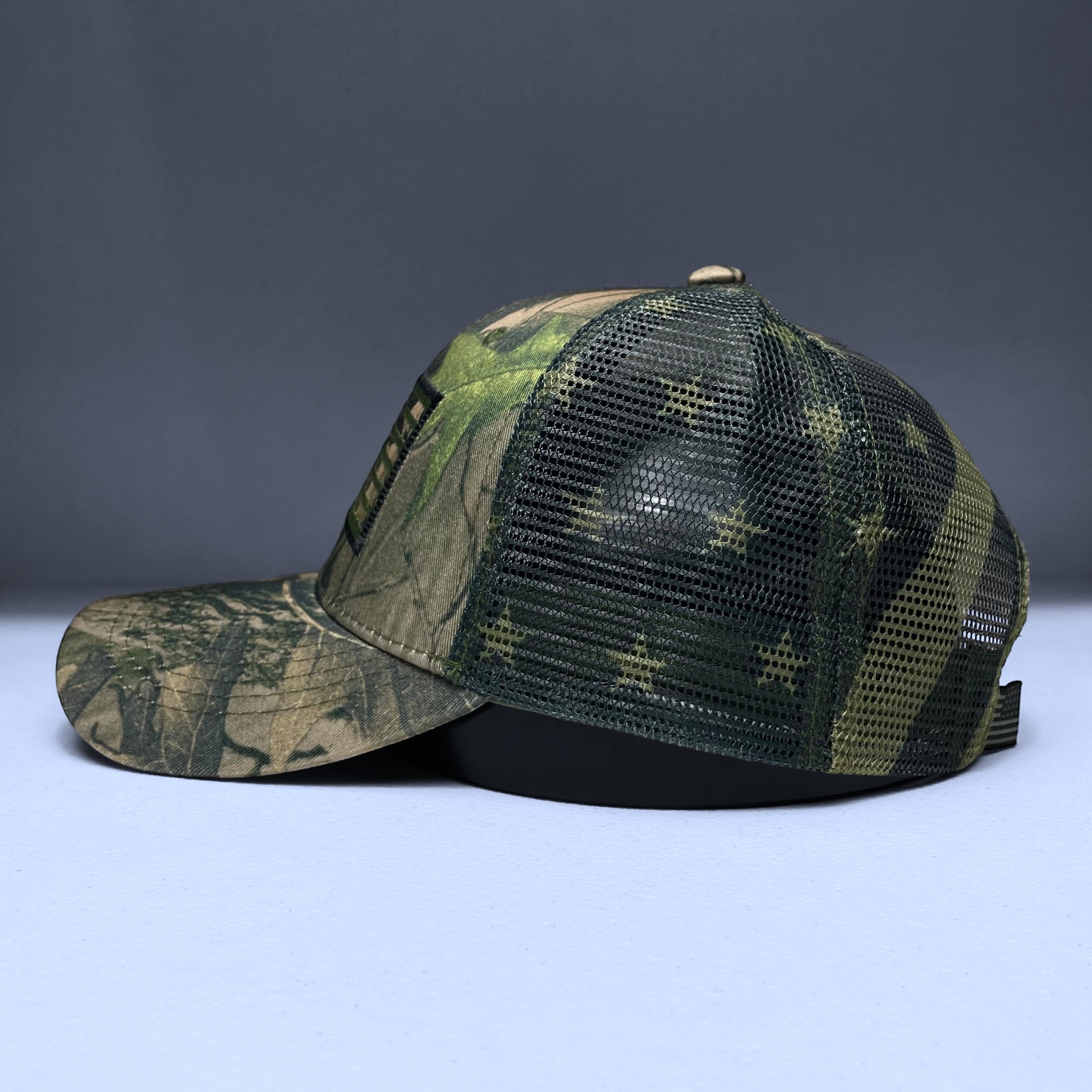 USA Flag Embroidered Camo Mesh Baseball Cap, Snapback, Outdoor, Sport Hat