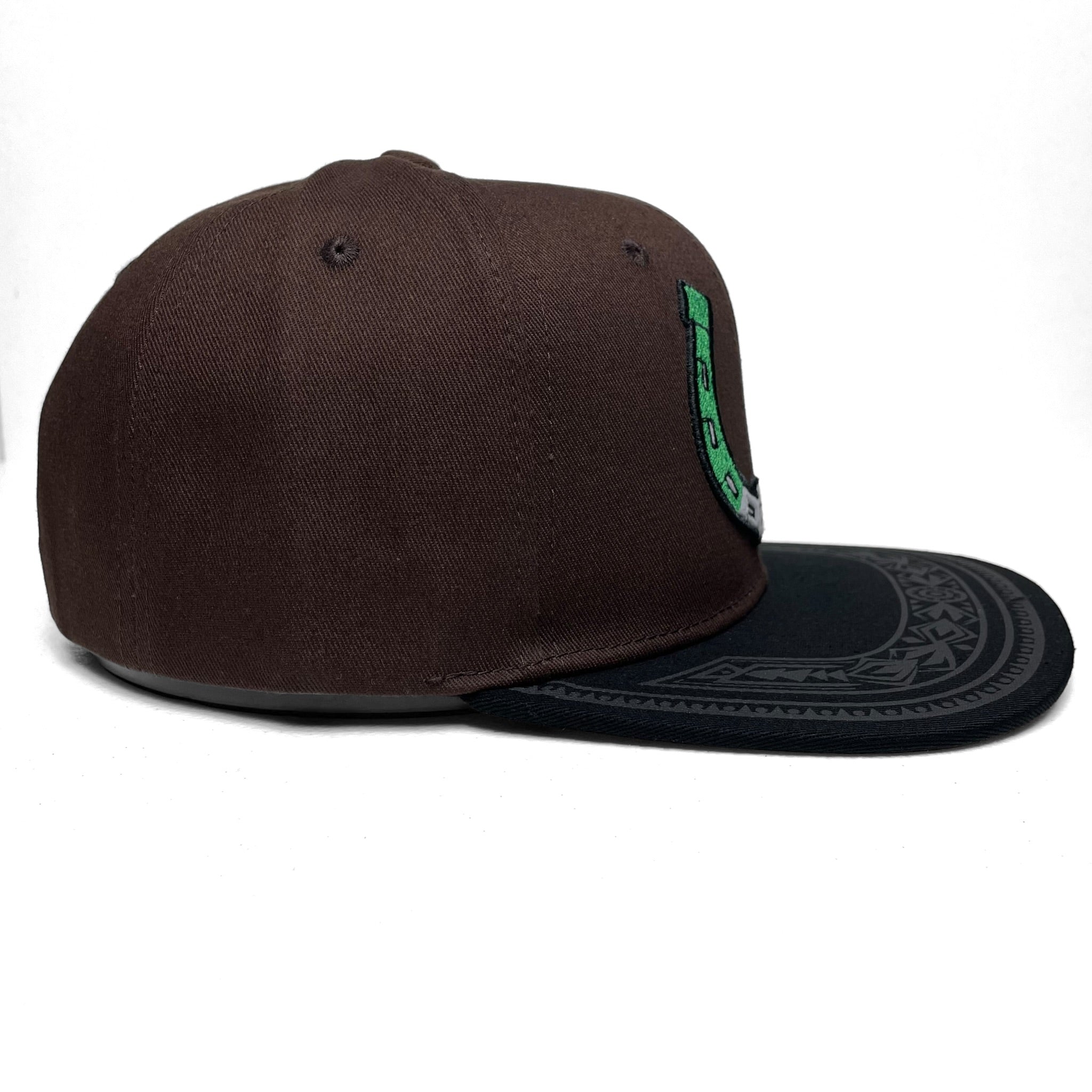 Mexico Flag Horseshoe Embroidered Baseball Cap, Flat Brim, Wester Style