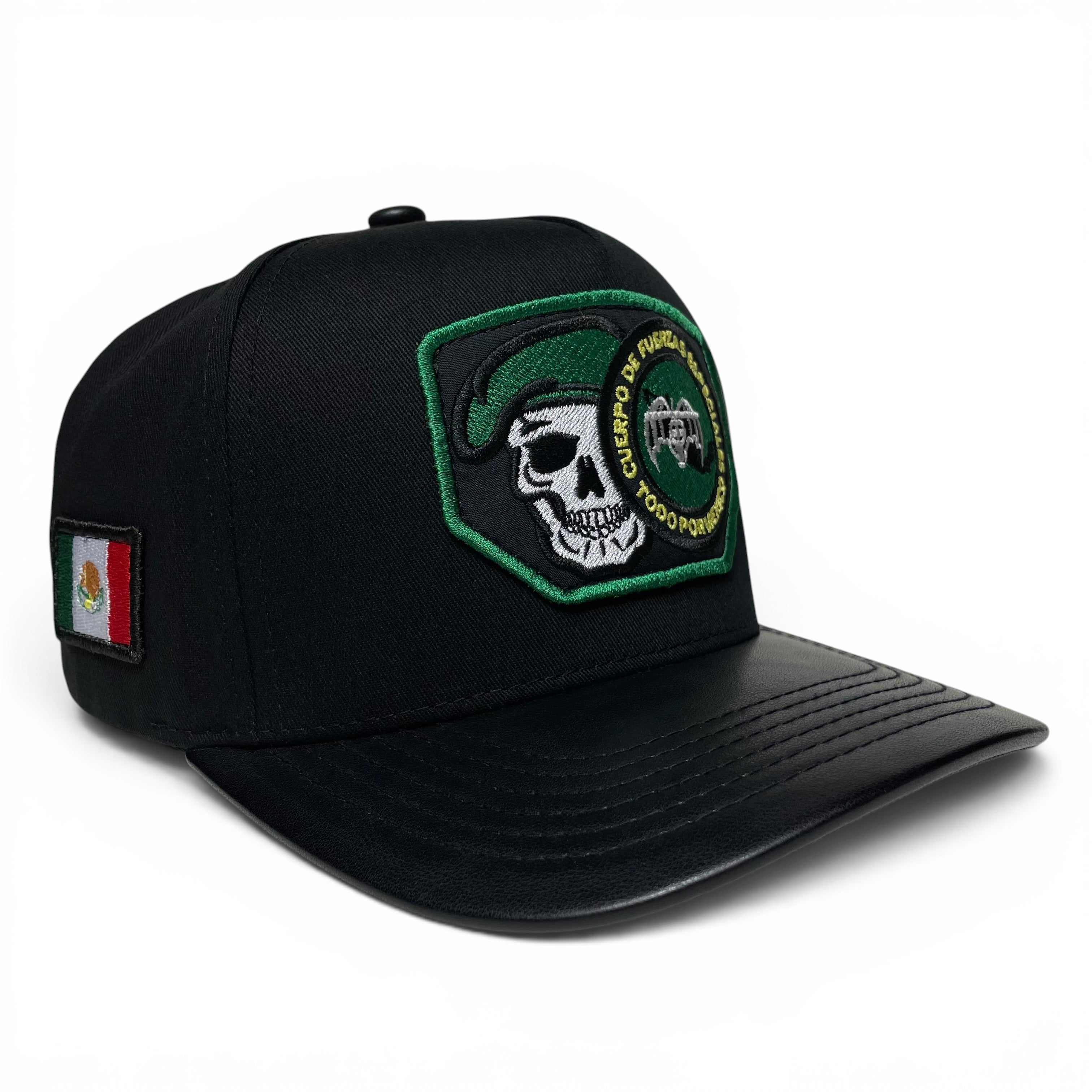 Gorra GAFES México Parche Bordado Fuerzas Especiales Baseball Visera PU