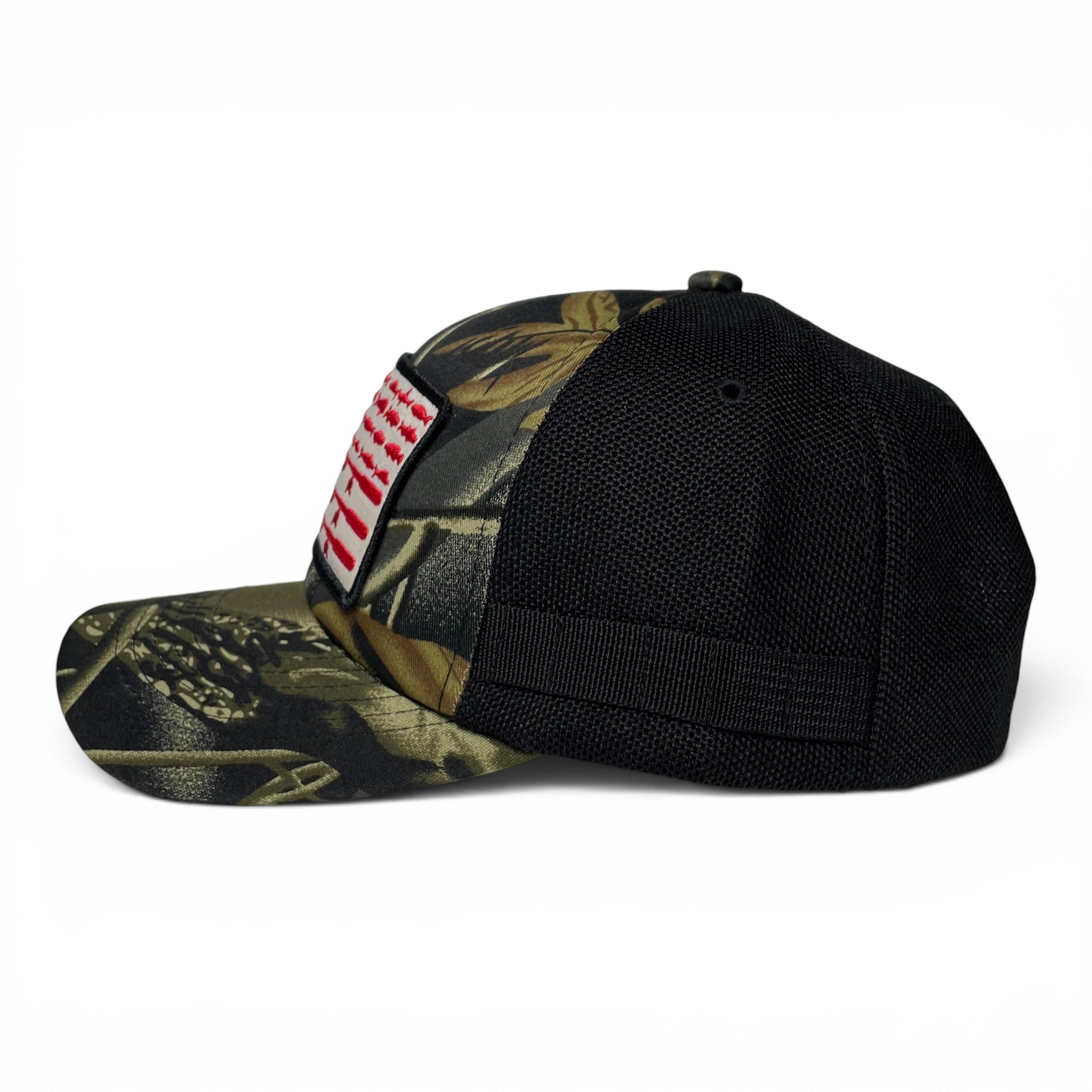 USA American Flag Embroidered Patch Camo Baseball Cap, Fishing Hat