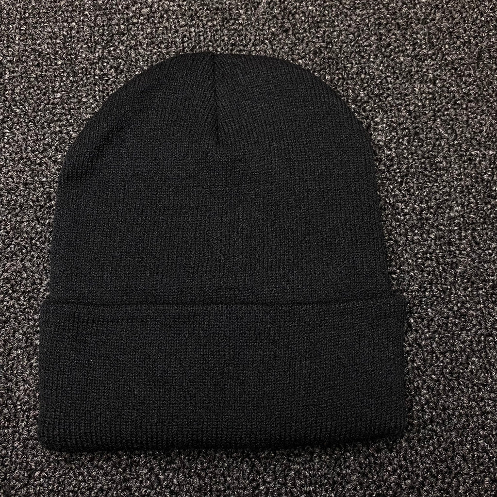 Men's Punisher Black Cuffed Beanie Winter Hat