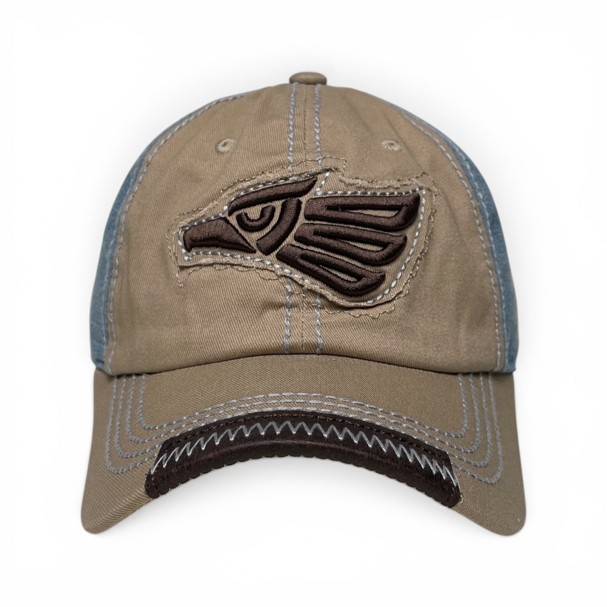 Hecho en Mexico Eagle Embroidered Patch Cap, Adjustable, Curved Visor Hat