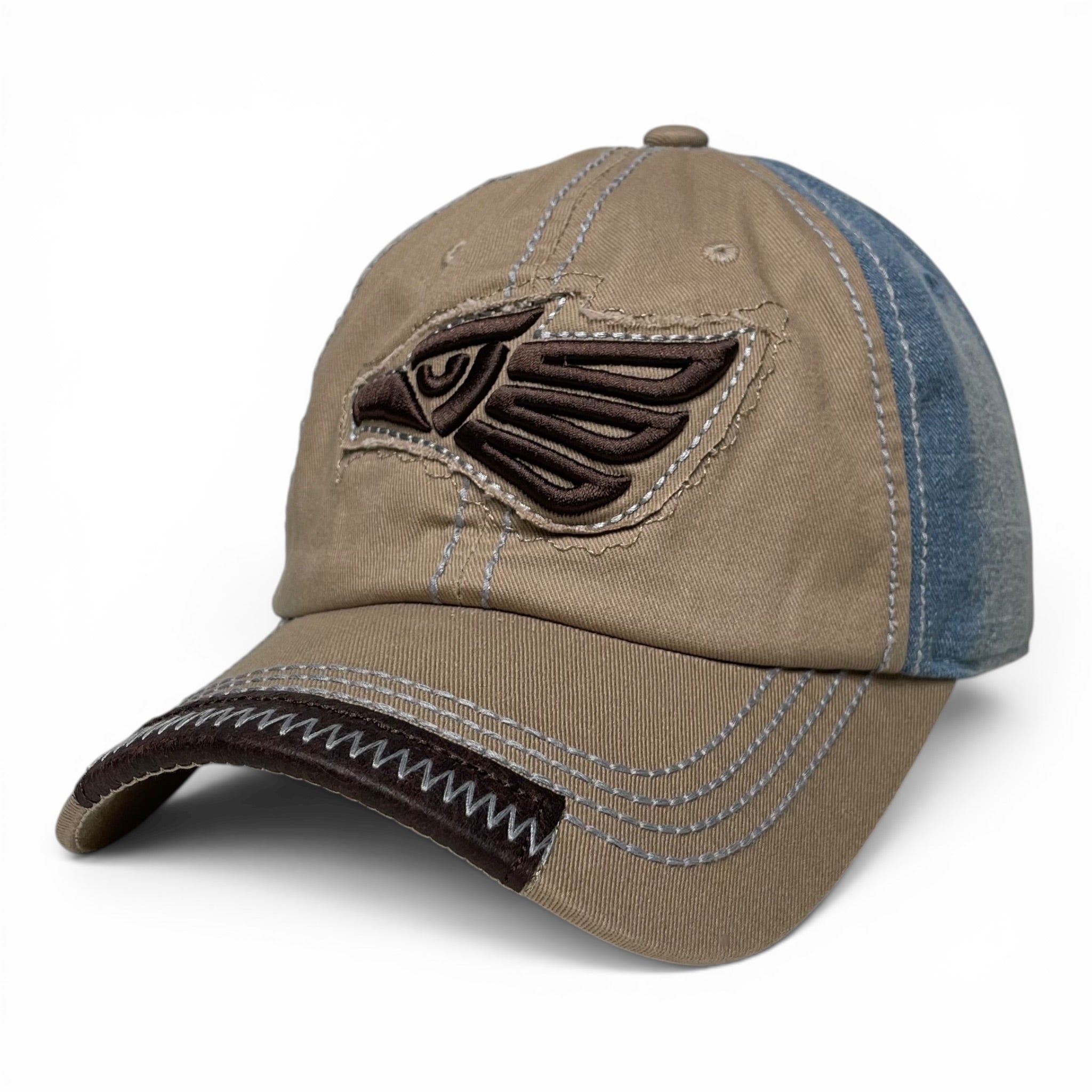 Hecho en Mexico Eagle Embroidered Patch Cap, Adjustable, Curved Visor Hat