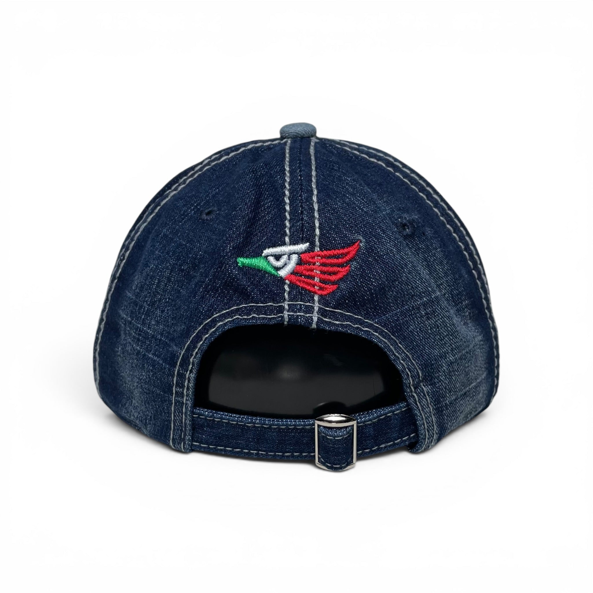 Gorra Hecho en México Águila Logo Bordado, Azul, Ajustable, Visera Curvada