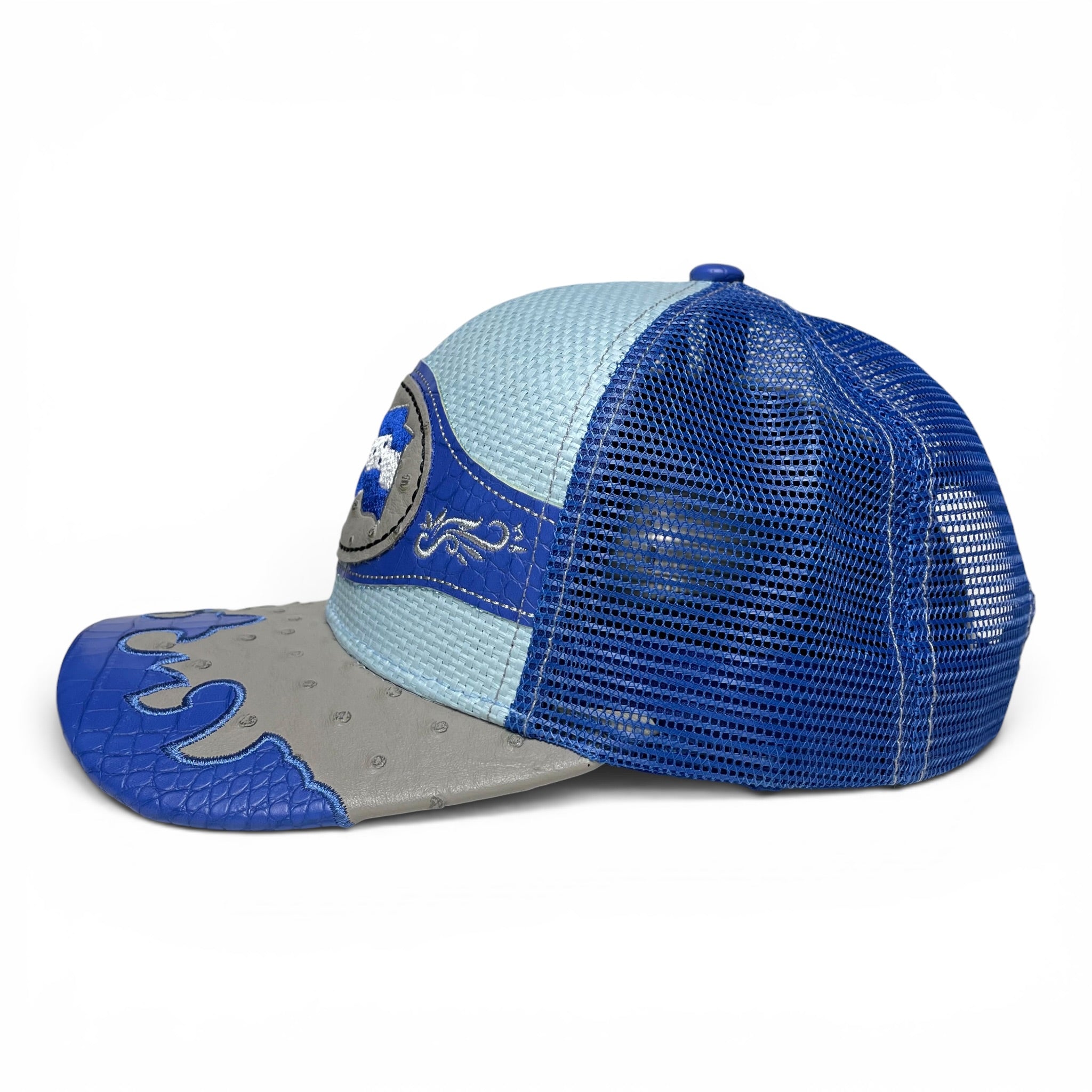 Gorra Bandera de Honduras Parche de Cuero Bordado, Estilo Vaquero