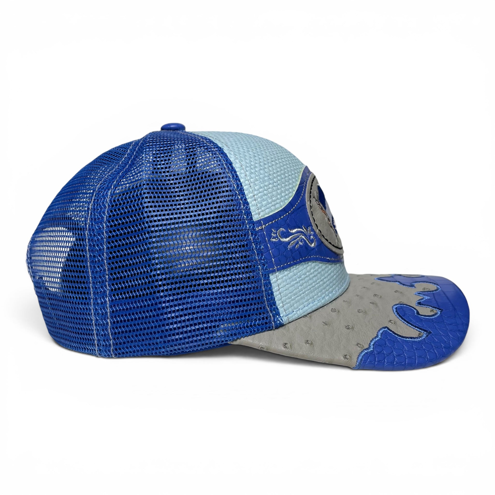 Gorra Bandera de Honduras Parche de Cuero Bordado, Estilo Vaquero