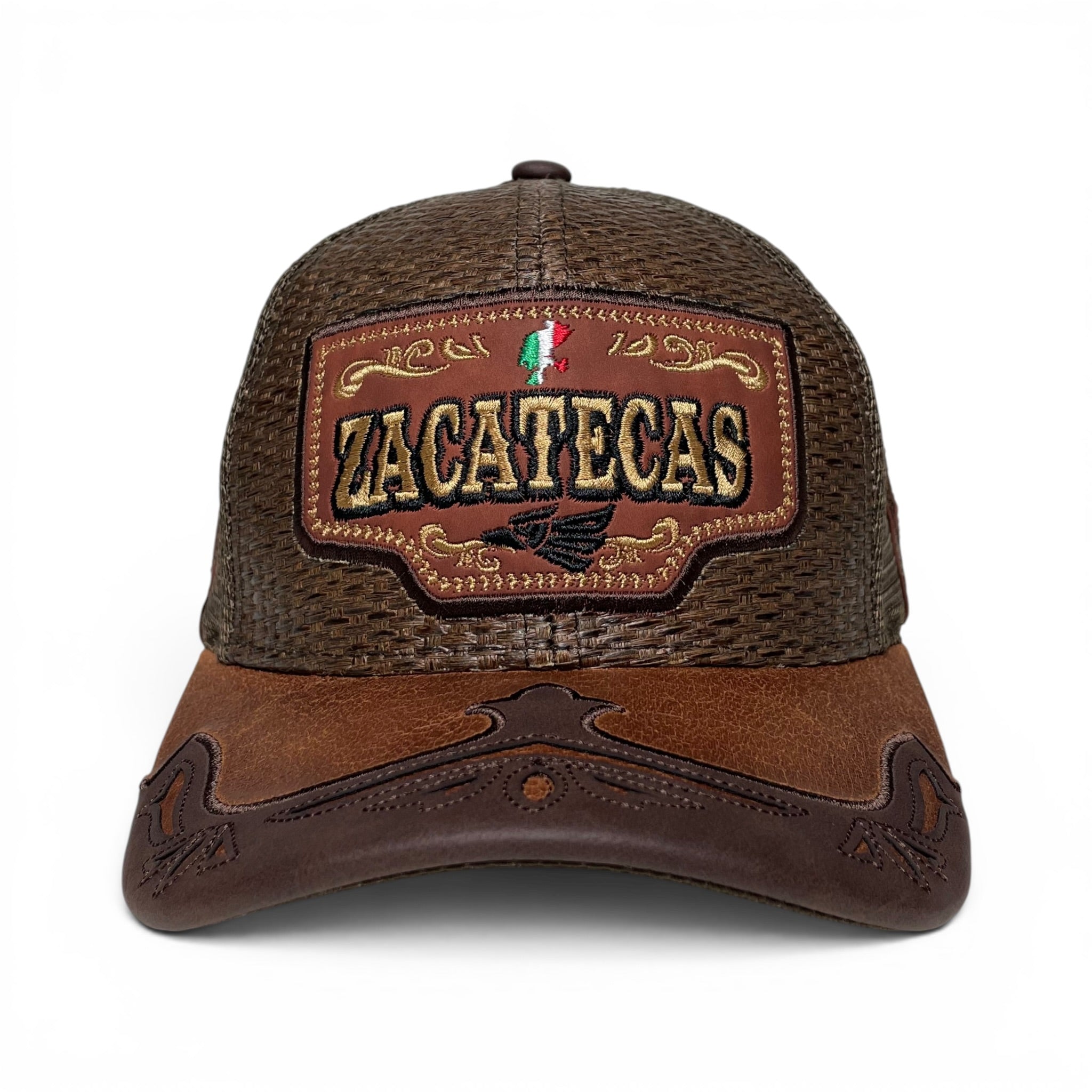 Zacatecas Mexico Straw Snapback Hat, Western, Rodeo Baseball Cap