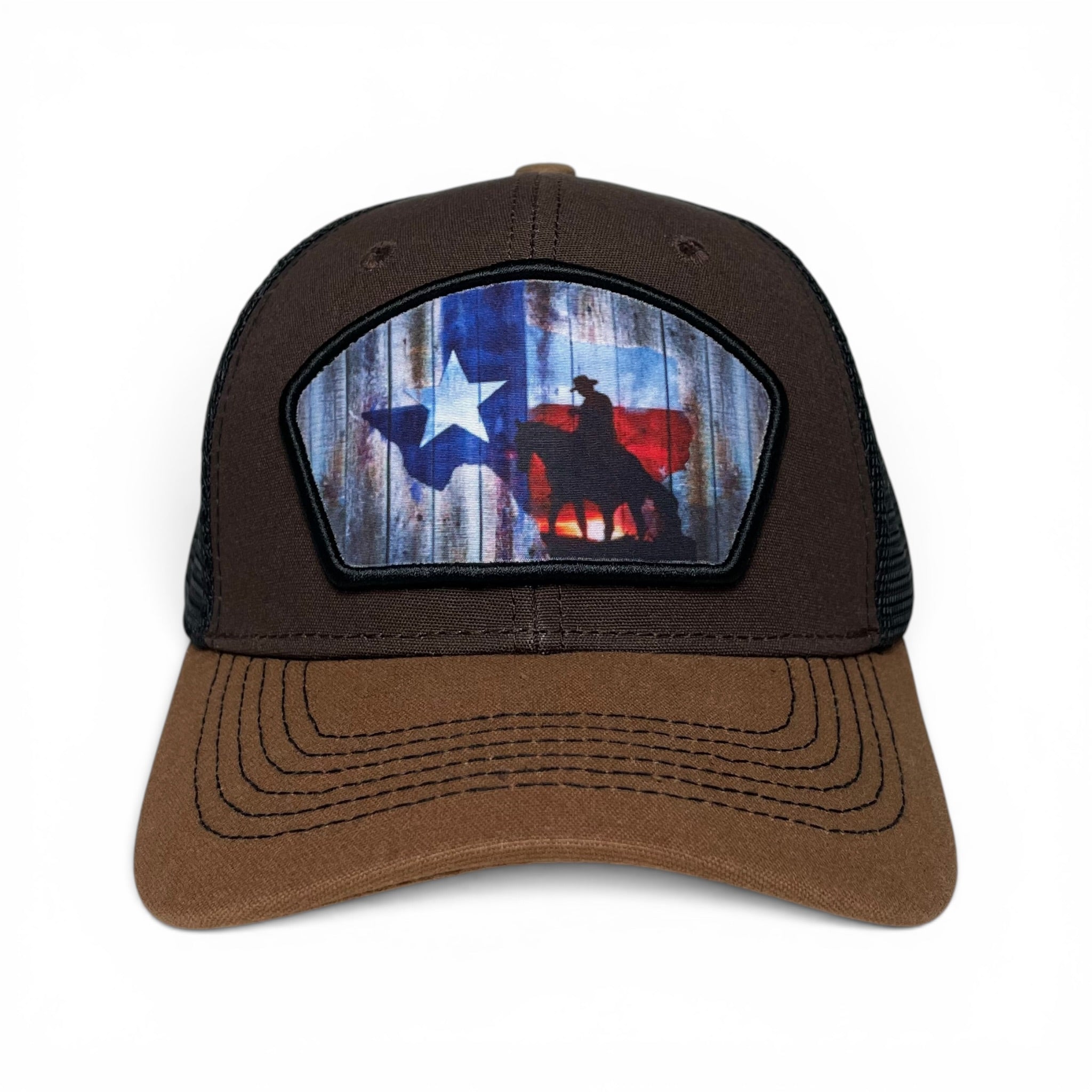 Lone Star State Texas Flag Snapback Baseball Cap, Cowboy, Horse, Rodeo