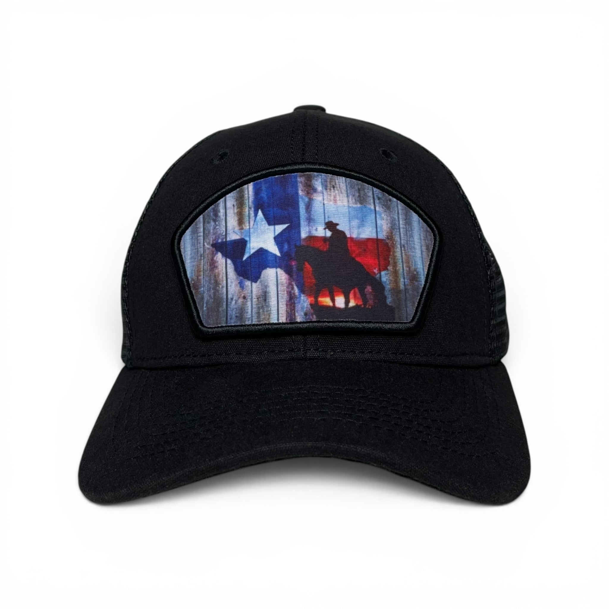 Lone Star State Texas Flag Snapback Baseball Cap, Mesh, Rodeo Style