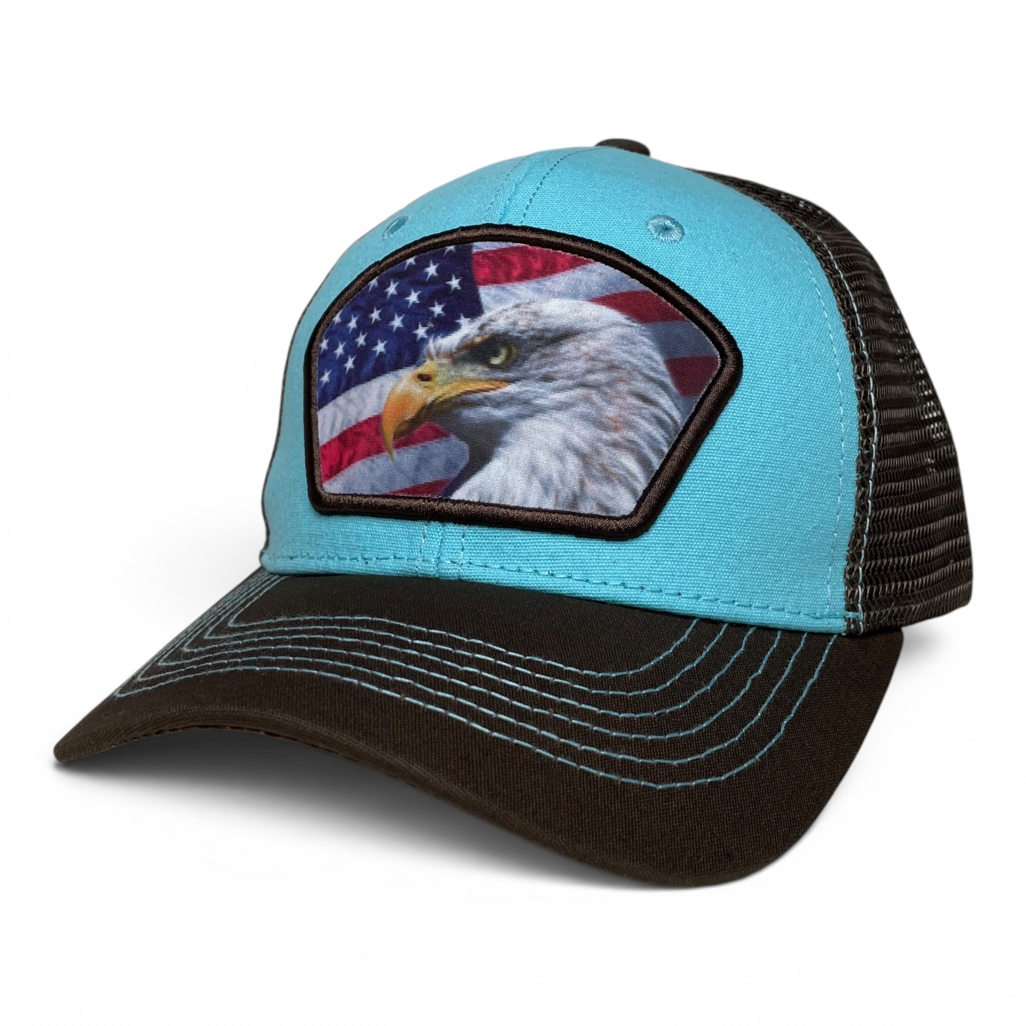 USA American Flag Snapback Baseball Cap, Eagle Patriotic Hat