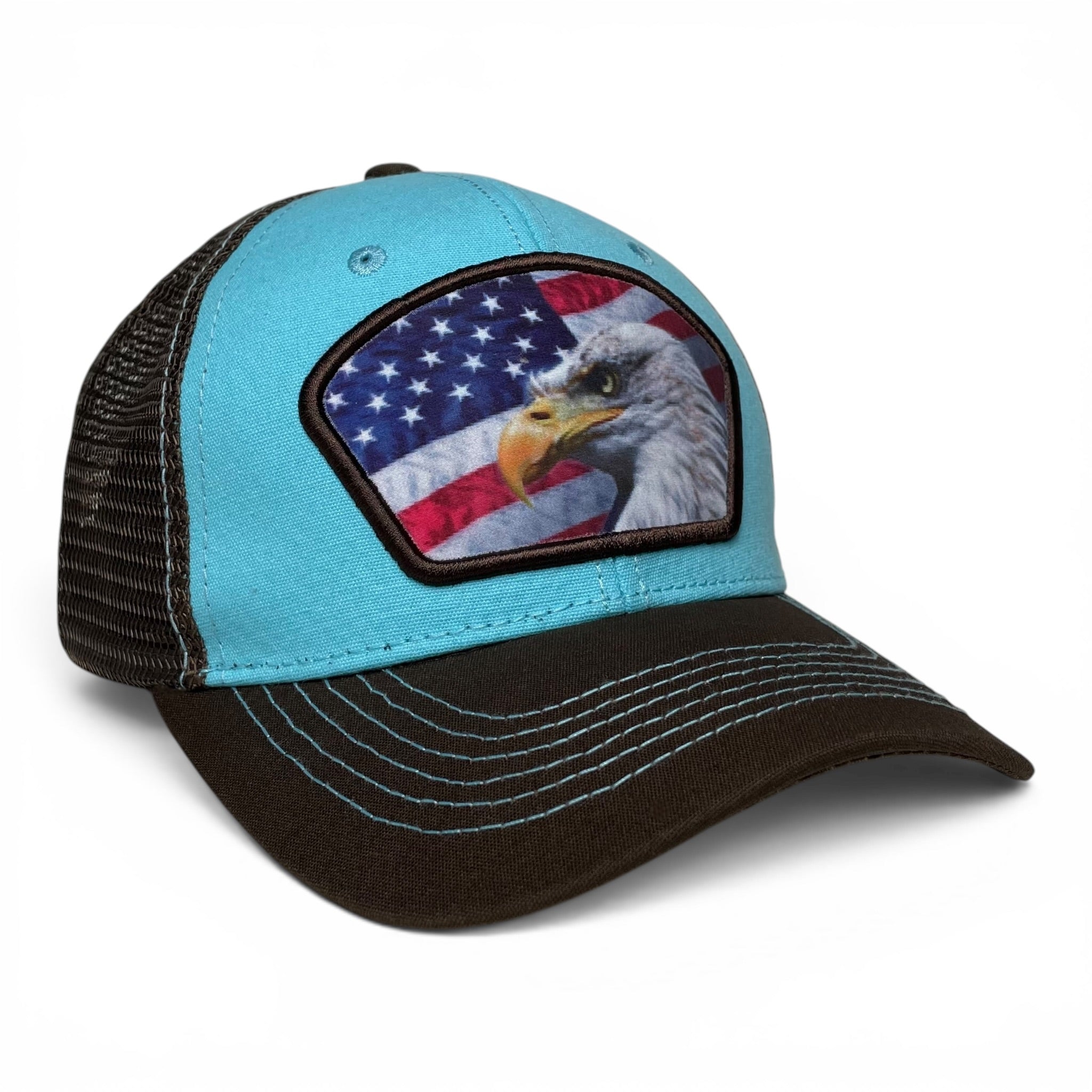 USA American Flag Snapback Baseball Cap, Eagle Patriotic Hat