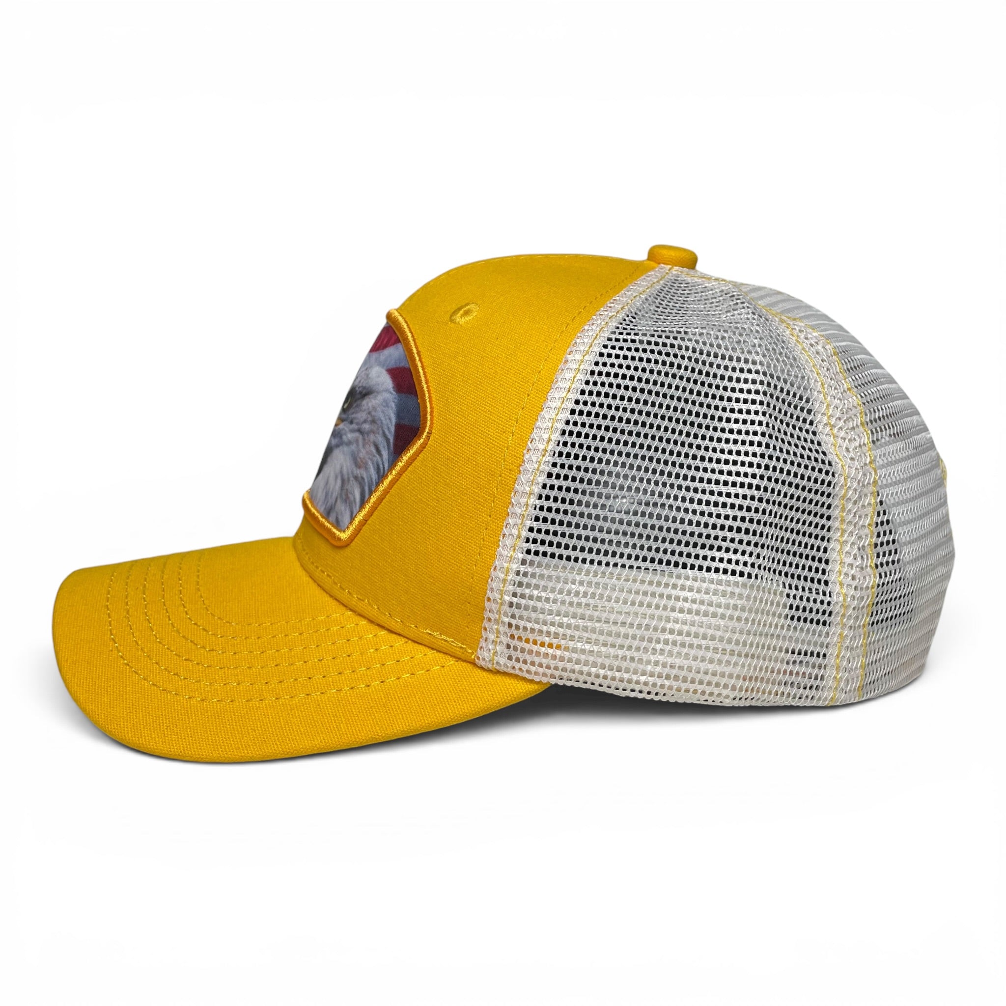 USA Flag Eagle Patch Snapback Cap