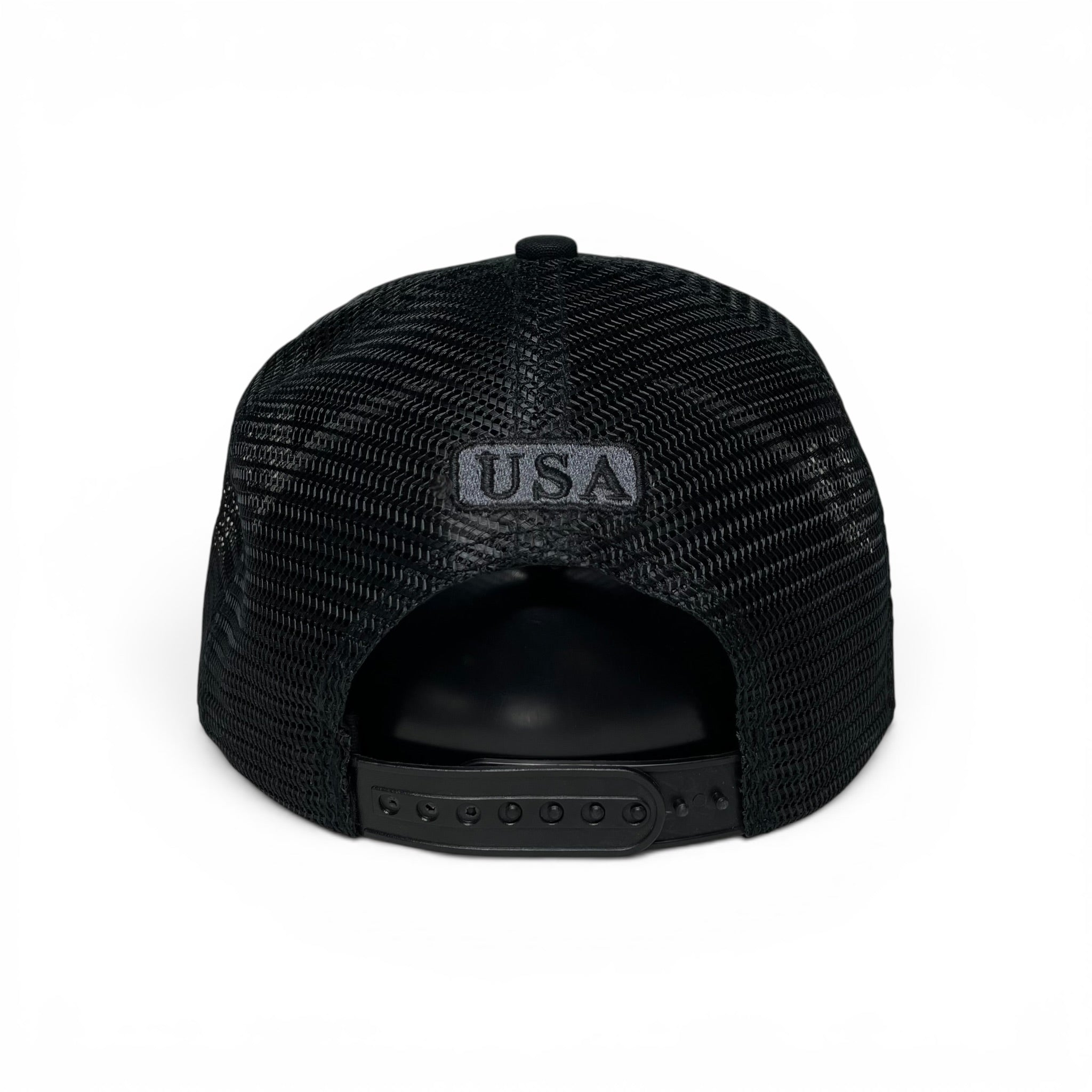 USA American Flag & Eagle Patch Snapback Trucker Hat