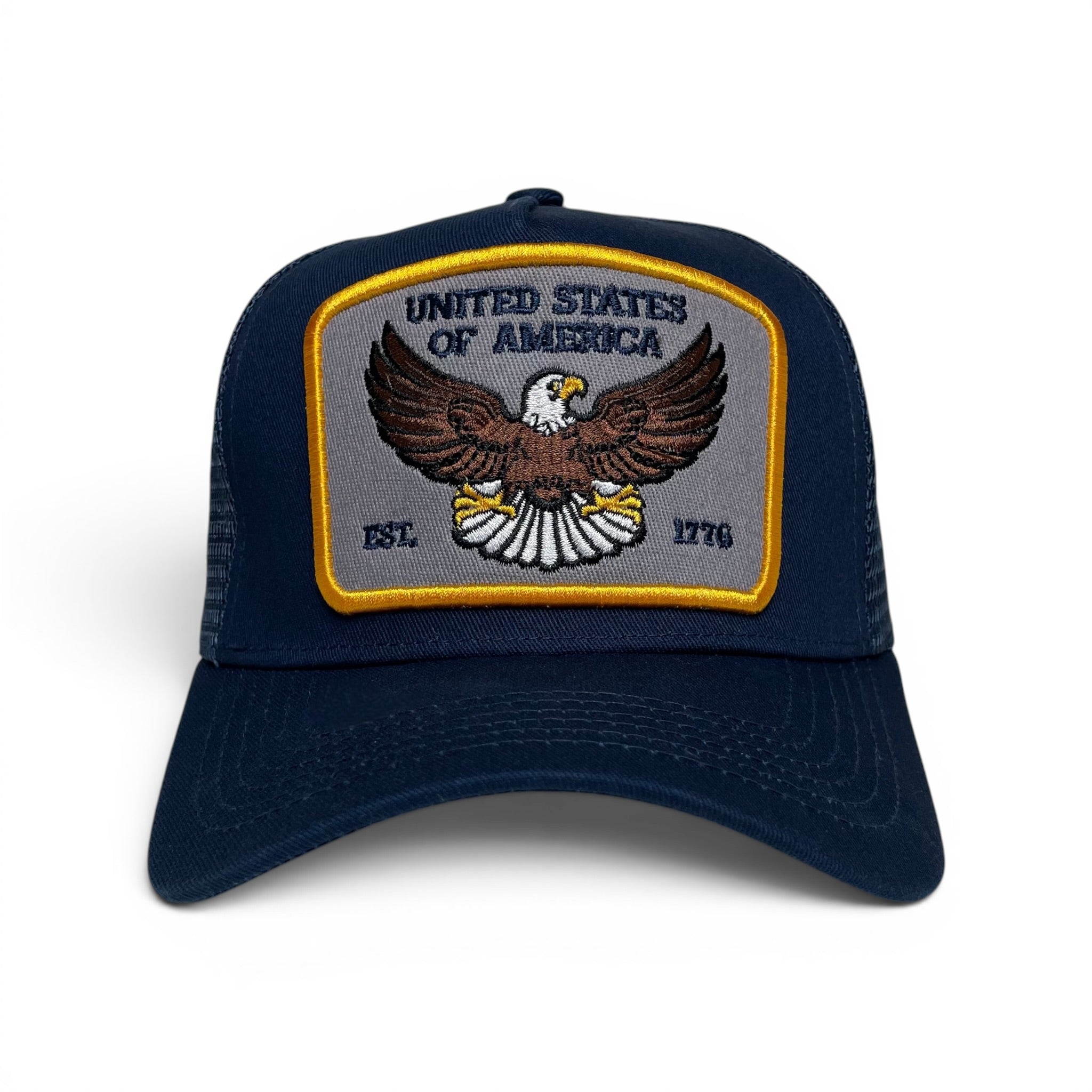 USA Eagle EST. 1776 Classic Snapback Trucker Hat