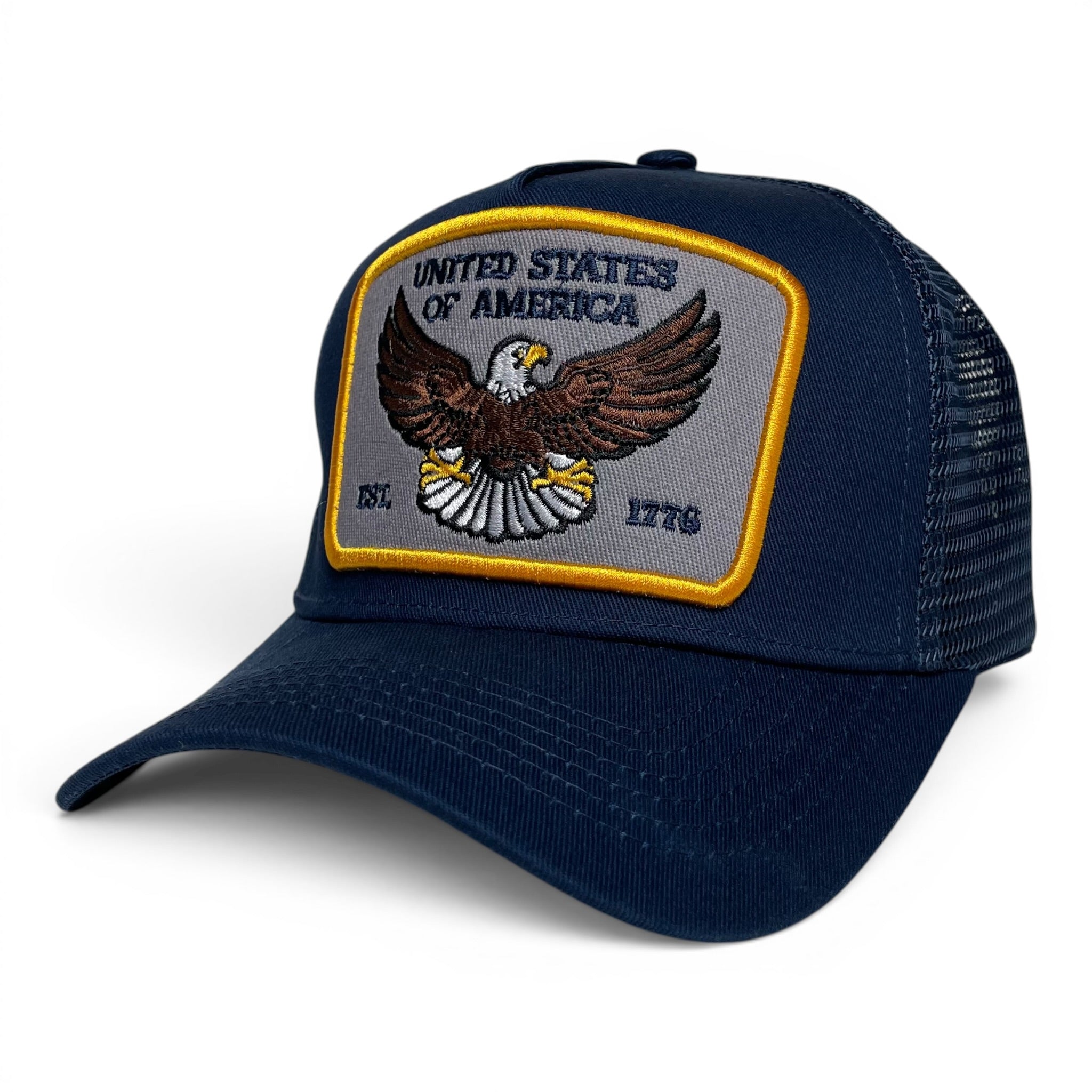 USA Eagle EST. 1776 Classic Snapback Trucker Hat