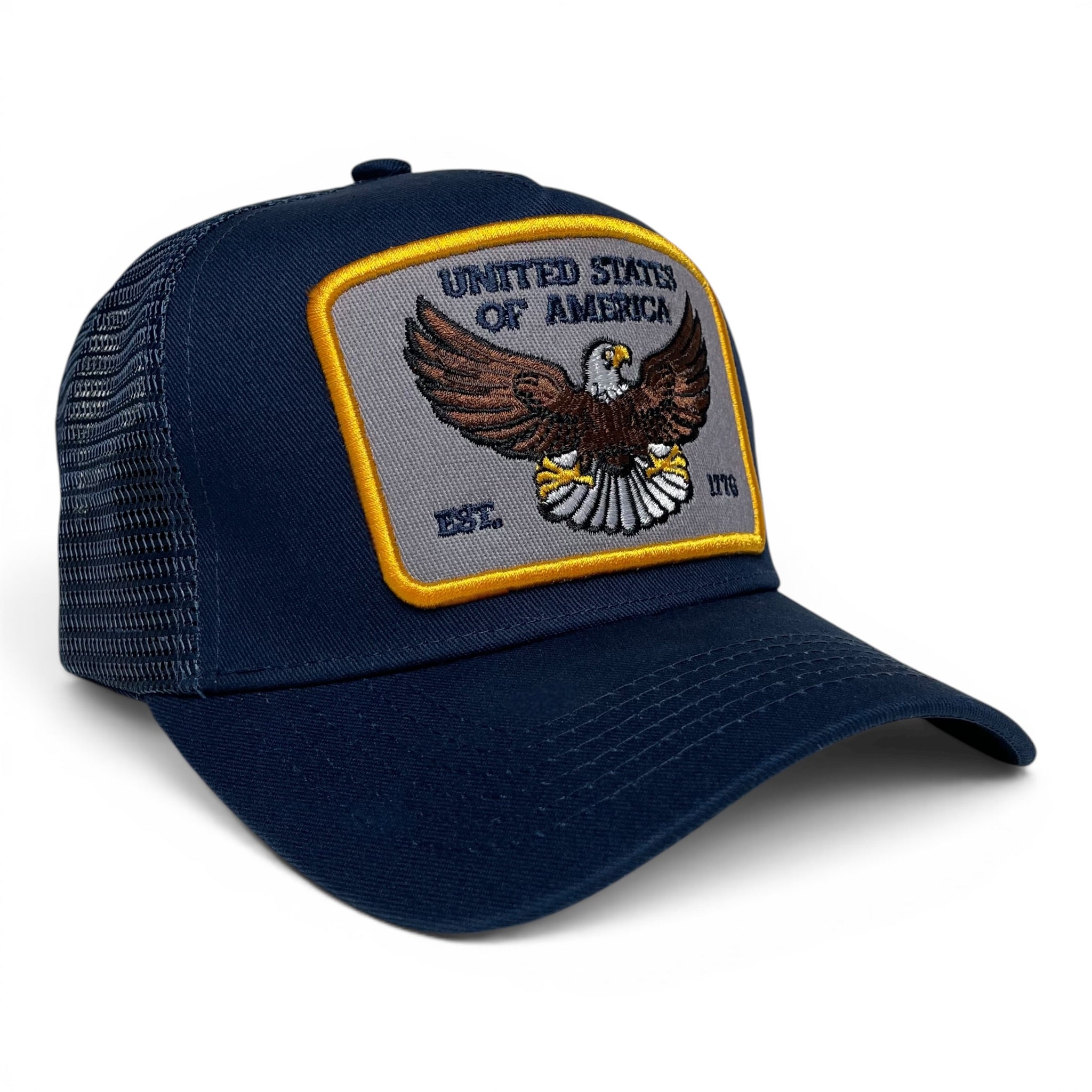 USA Eagle EST. 1776 Classic Snapback Trucker Hat