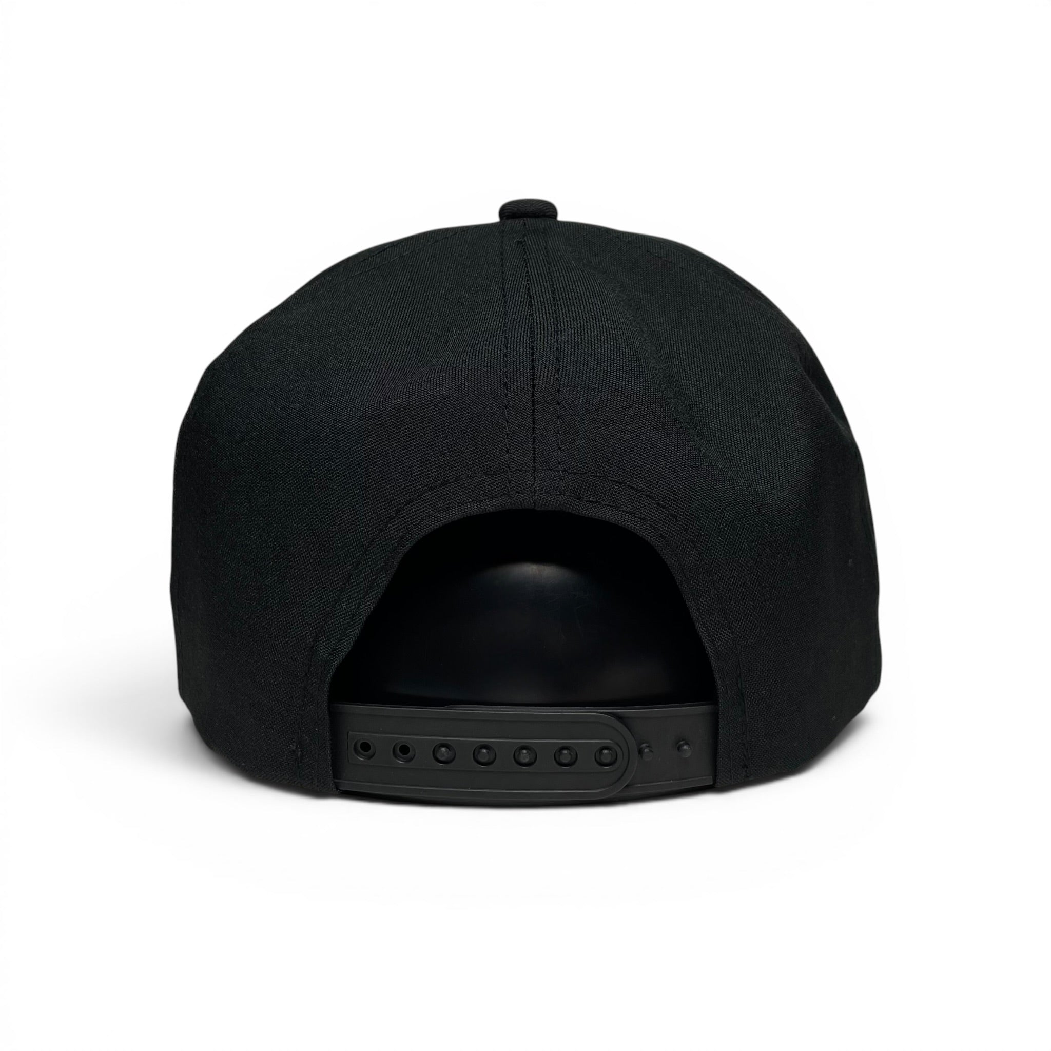 Rooster Gallo Snapback Cap, Embroidered, Black, Flat Brim