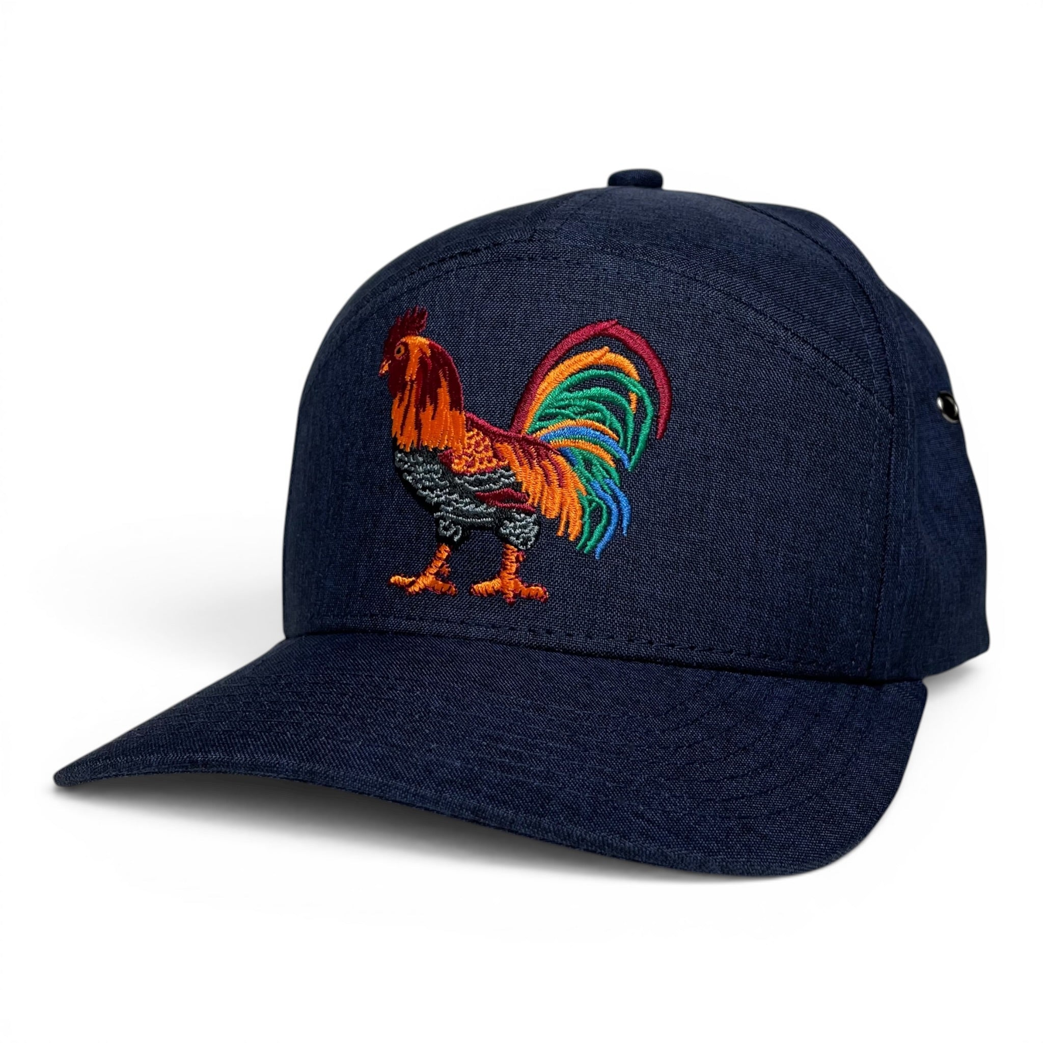 Rooster Gallo Snapback Cap, Embroidered, Flat Brim