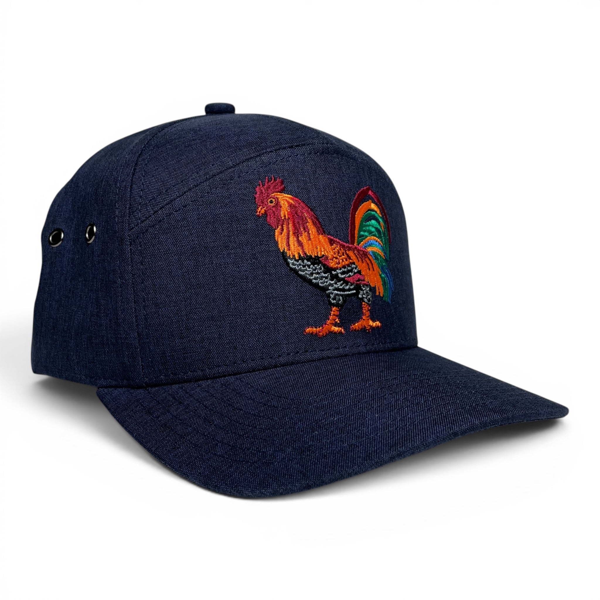 Rooster Gallo Snapback Cap, Embroidered, Flat Brim