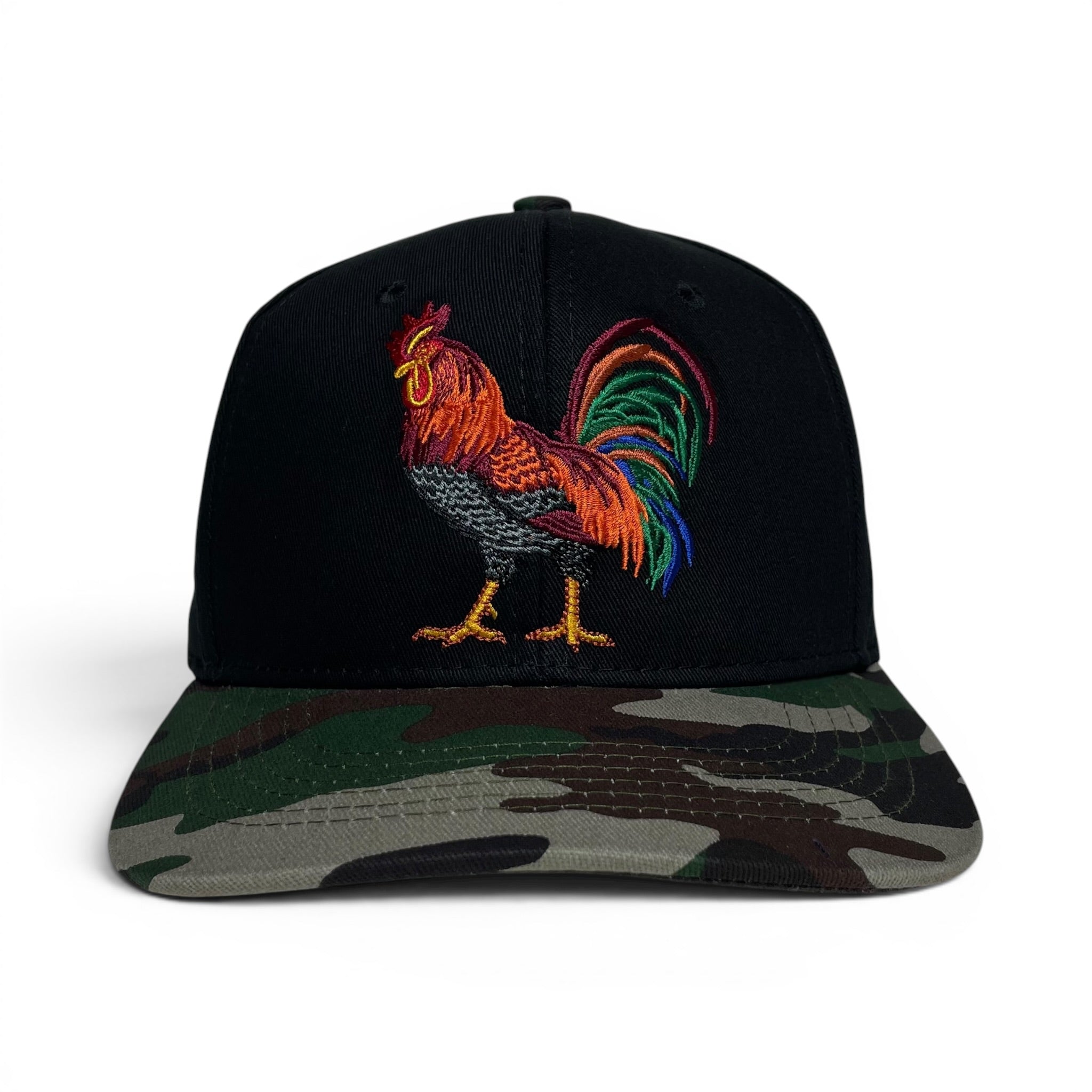 Rooster Gallo Snapback Cap, Camo, Embroidered, Streetwear Hat