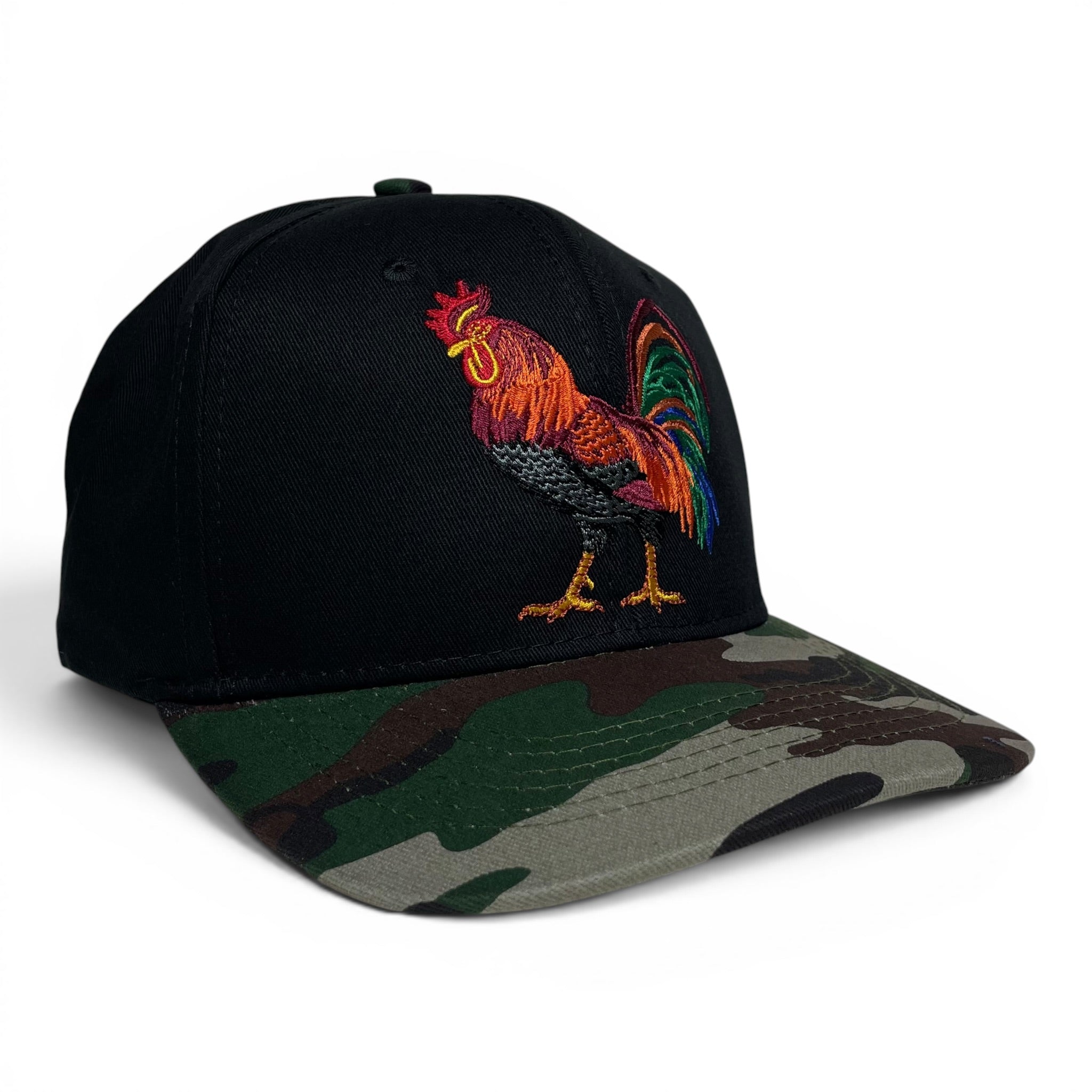 Rooster Gallo Snapback Cap, Camo, Embroidered, Streetwear Hat