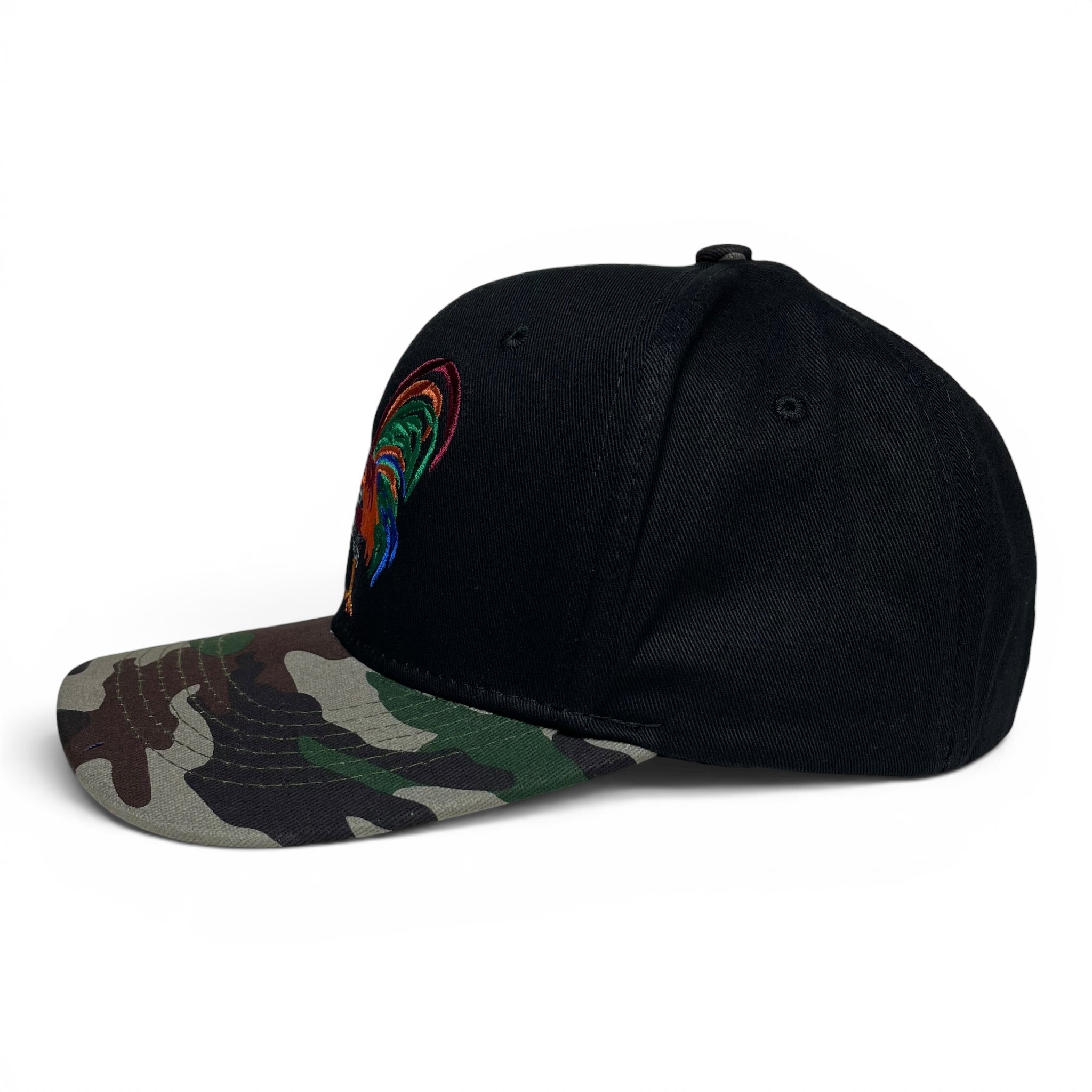Rooster Gallo Snapback Cap, Camo, Embroidered, Streetwear Hat