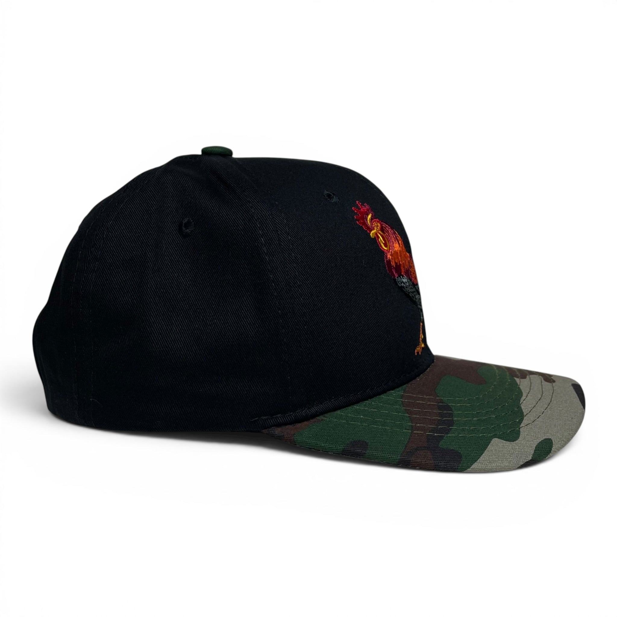 Rooster Gallo Snapback Cap, Camo, Embroidered, Streetwear Hat