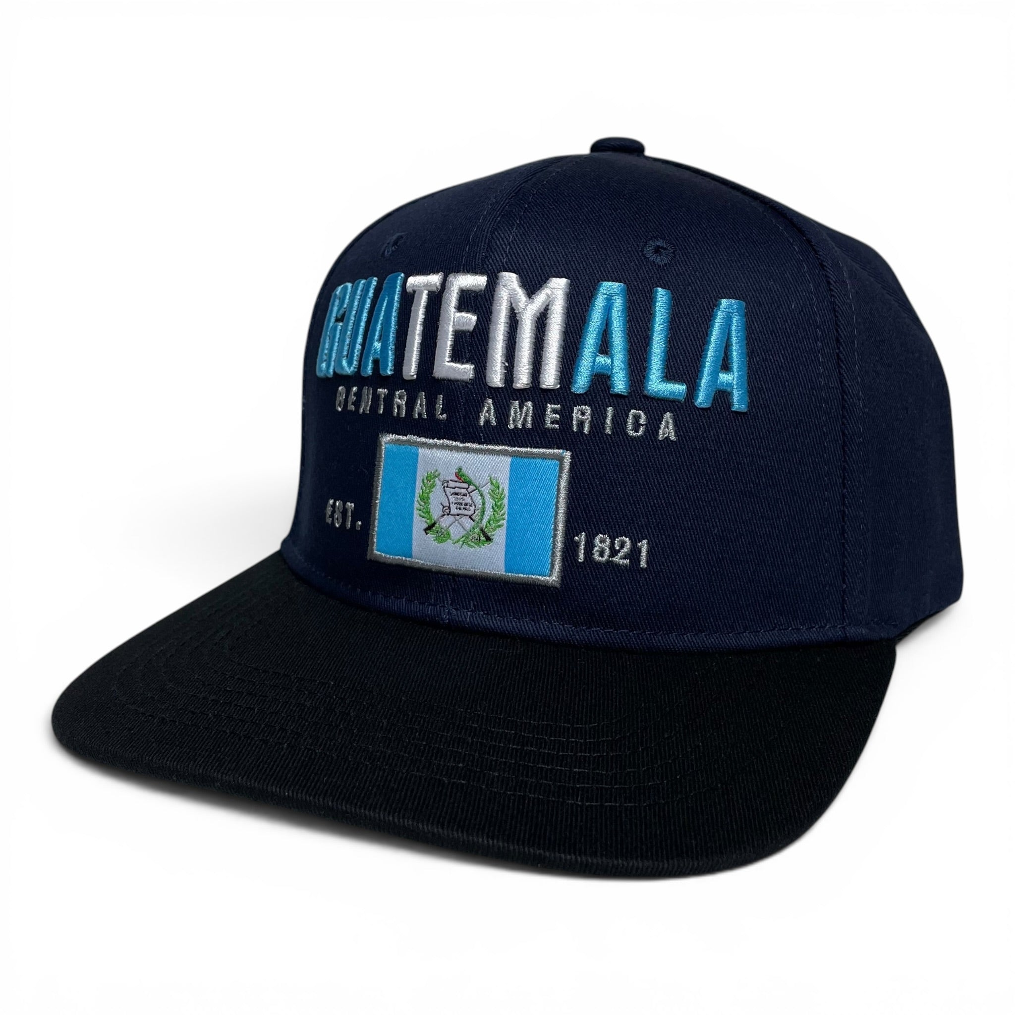 Guatemala Flag Embroidered Snapback Baseball Cap Hat