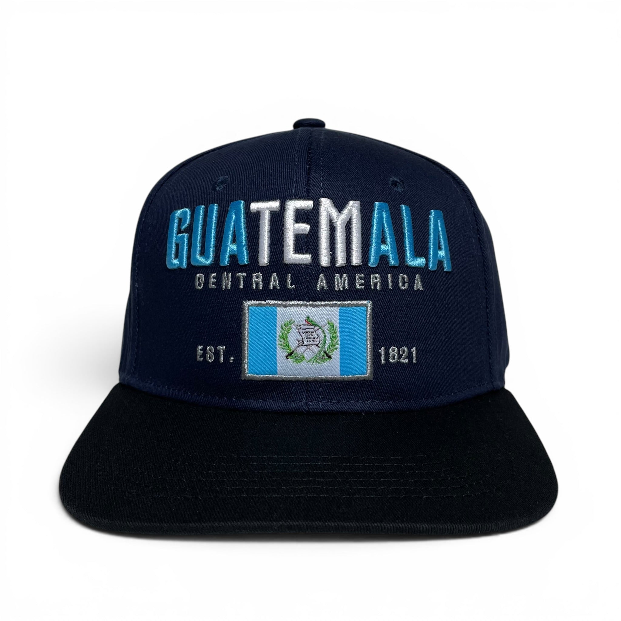 Guatemala Flag Embroidered Snapback Baseball Cap Hat