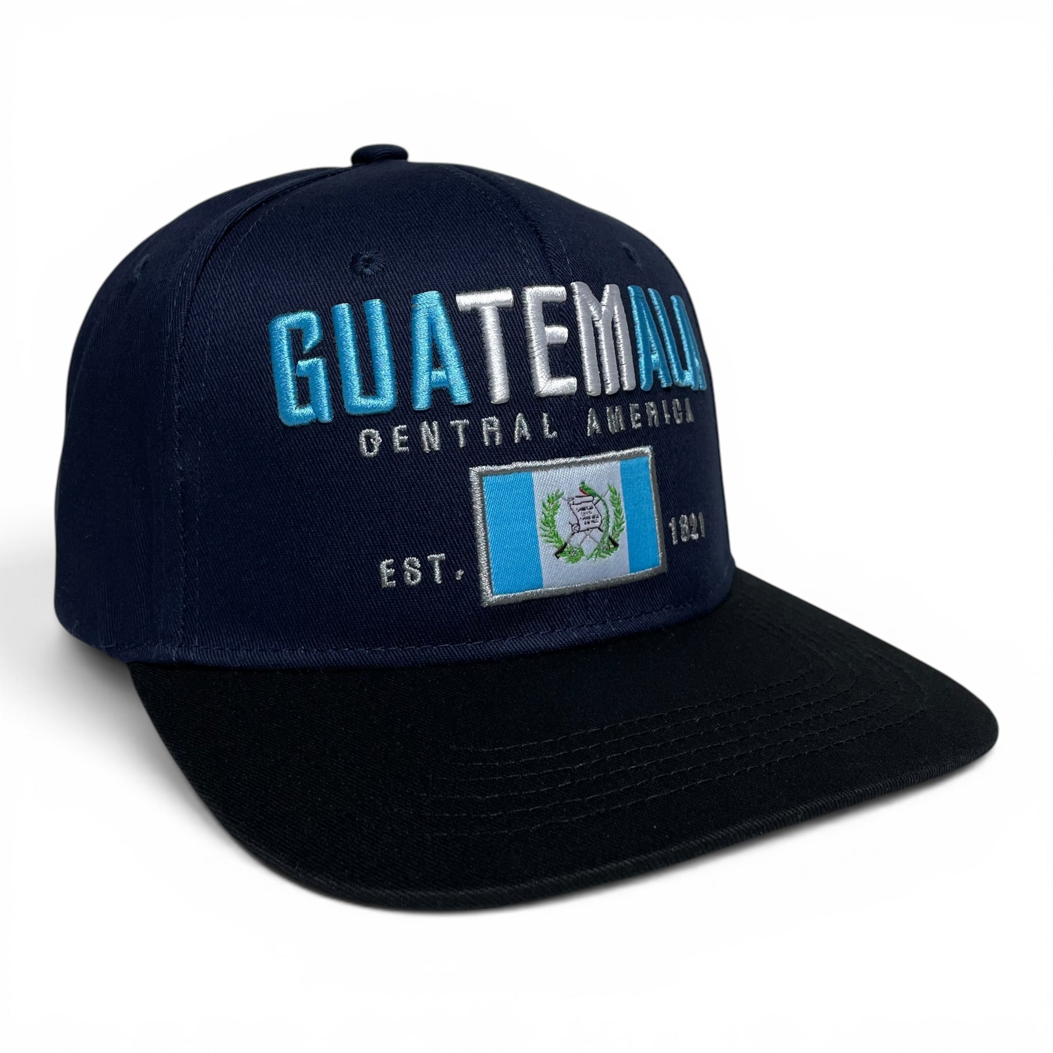 Guatemala Flag Embroidered Snapback Baseball Cap Hat