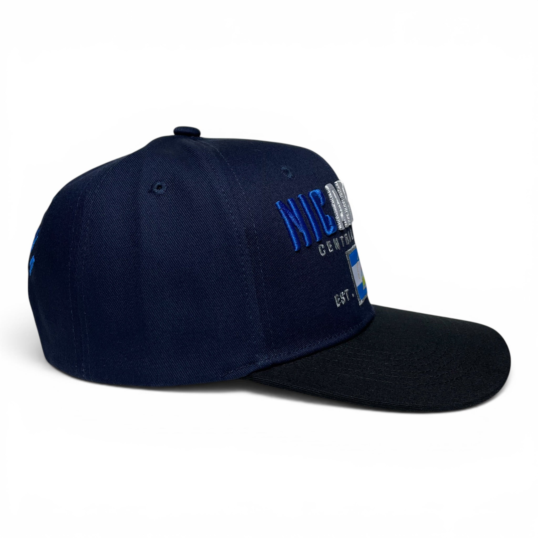 Gorra de Baseball Snapback con Bandera de Nicaragua Bordada