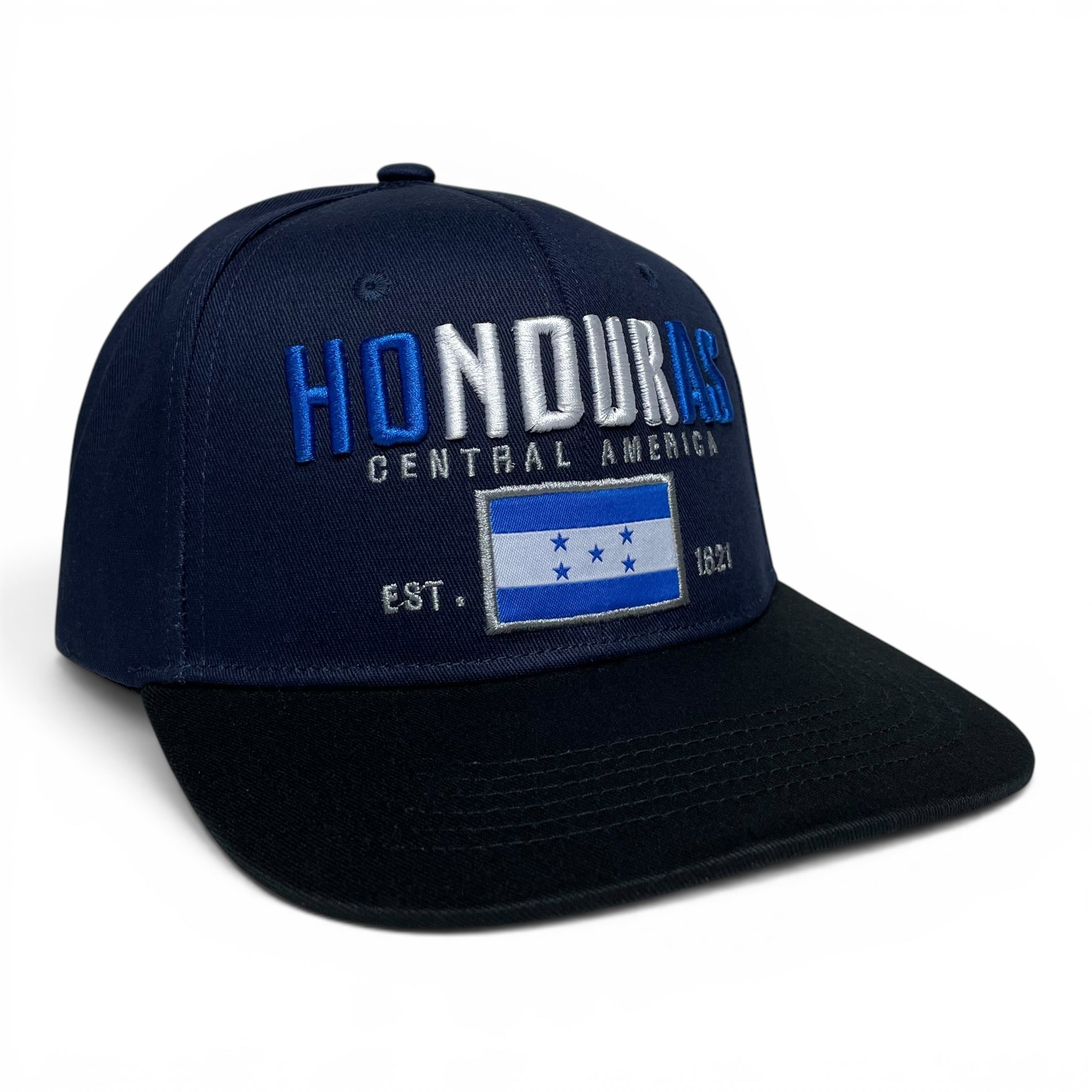 Gorra Baseball Snapback con Bandera de Honduras Bordada