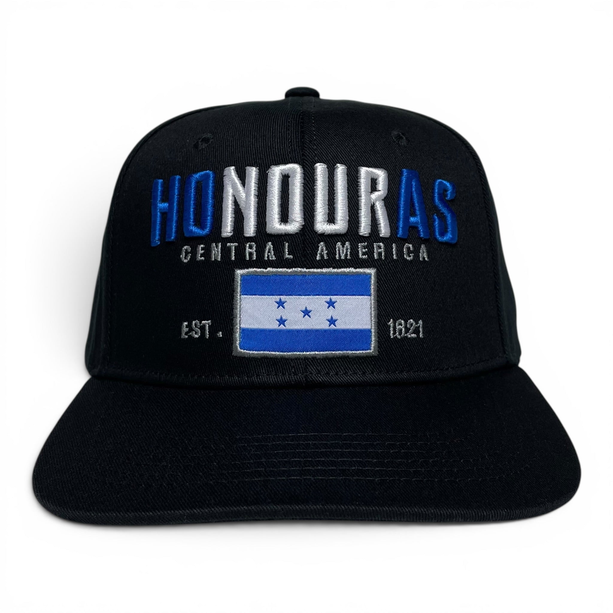 Gorra Bandera de Honduras bordada, Snapback, Visera Plana