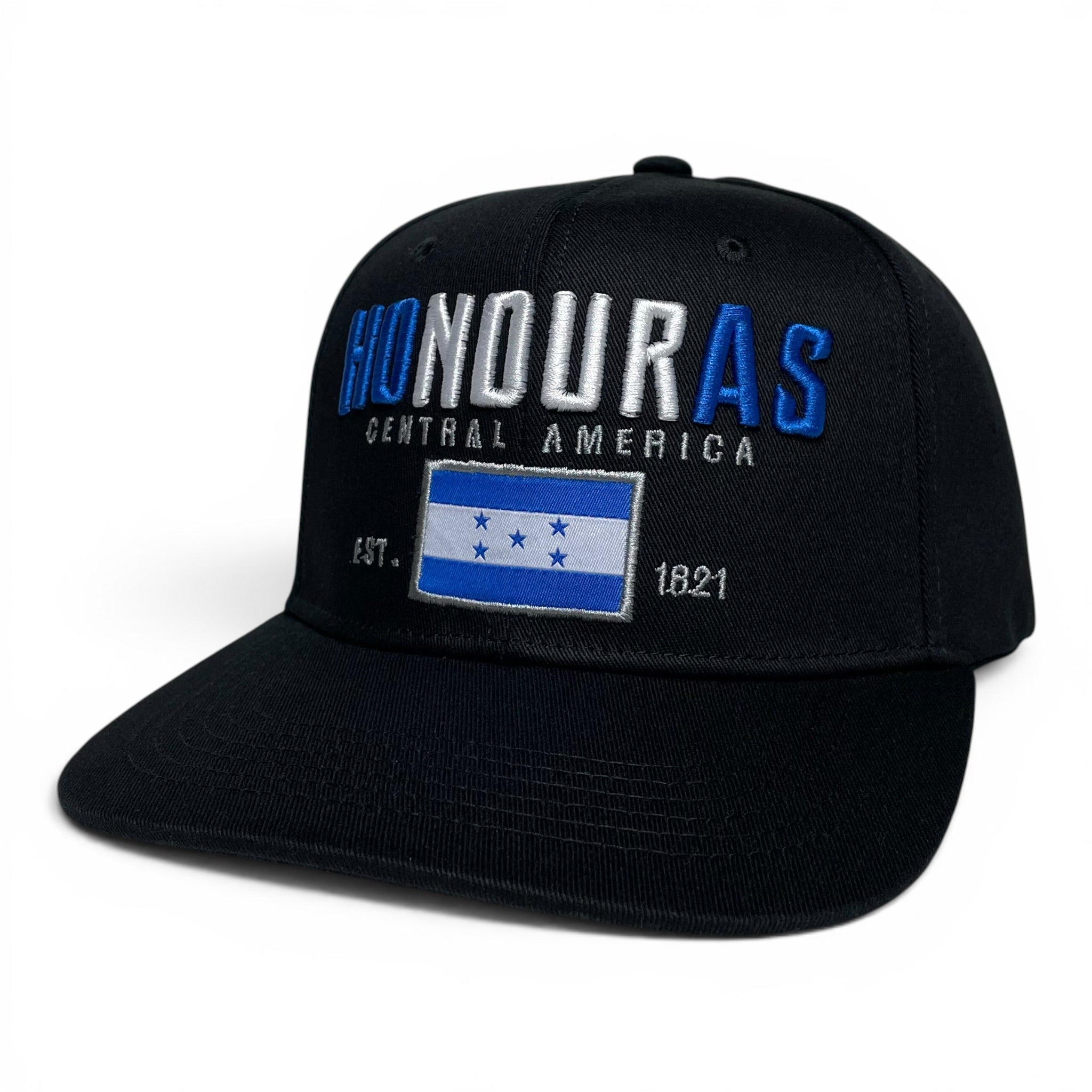 Gorra Bandera de Honduras bordada, Snapback, Visera Plana