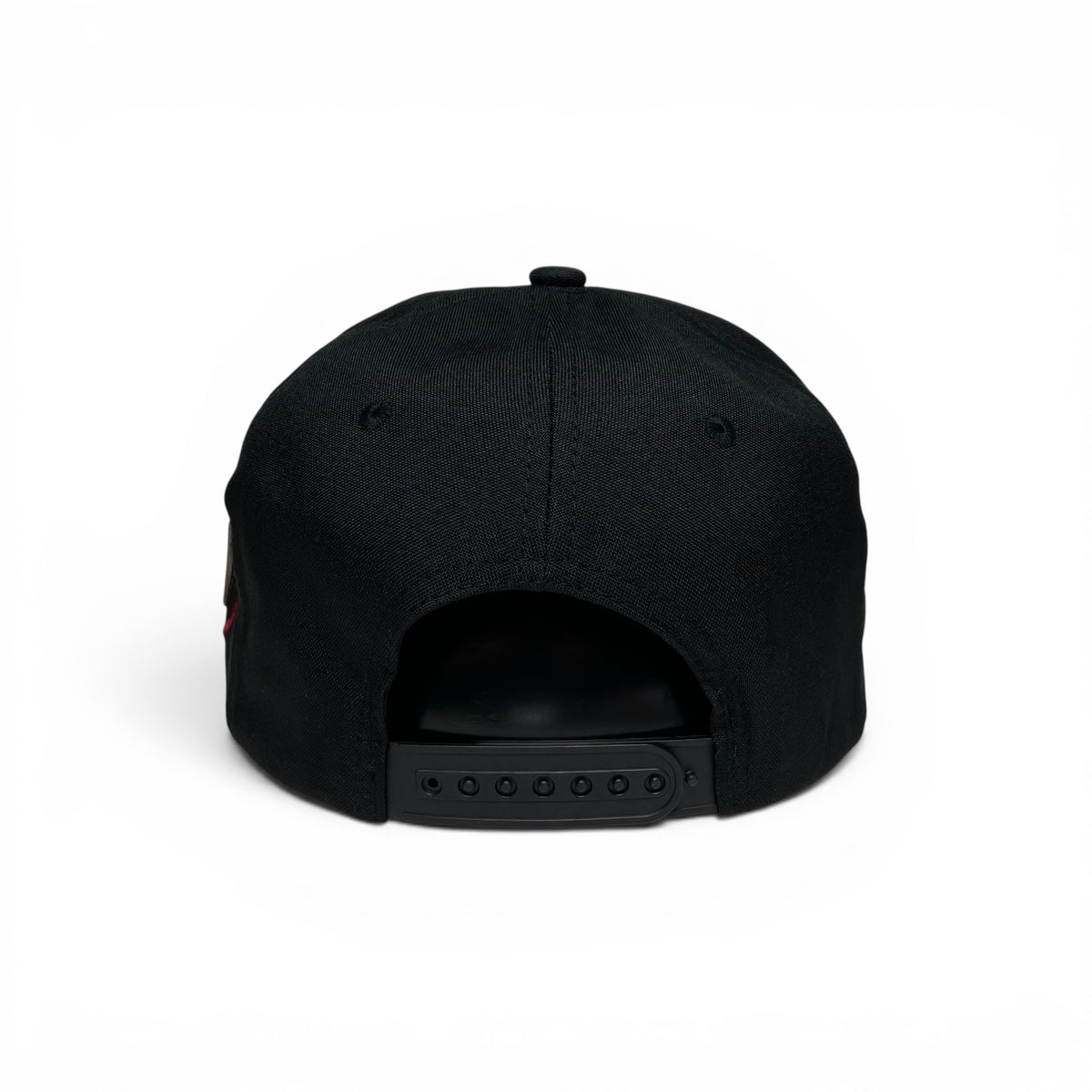 Mexican Eagle Embroidered Snapback Hat, Black Flat Brim