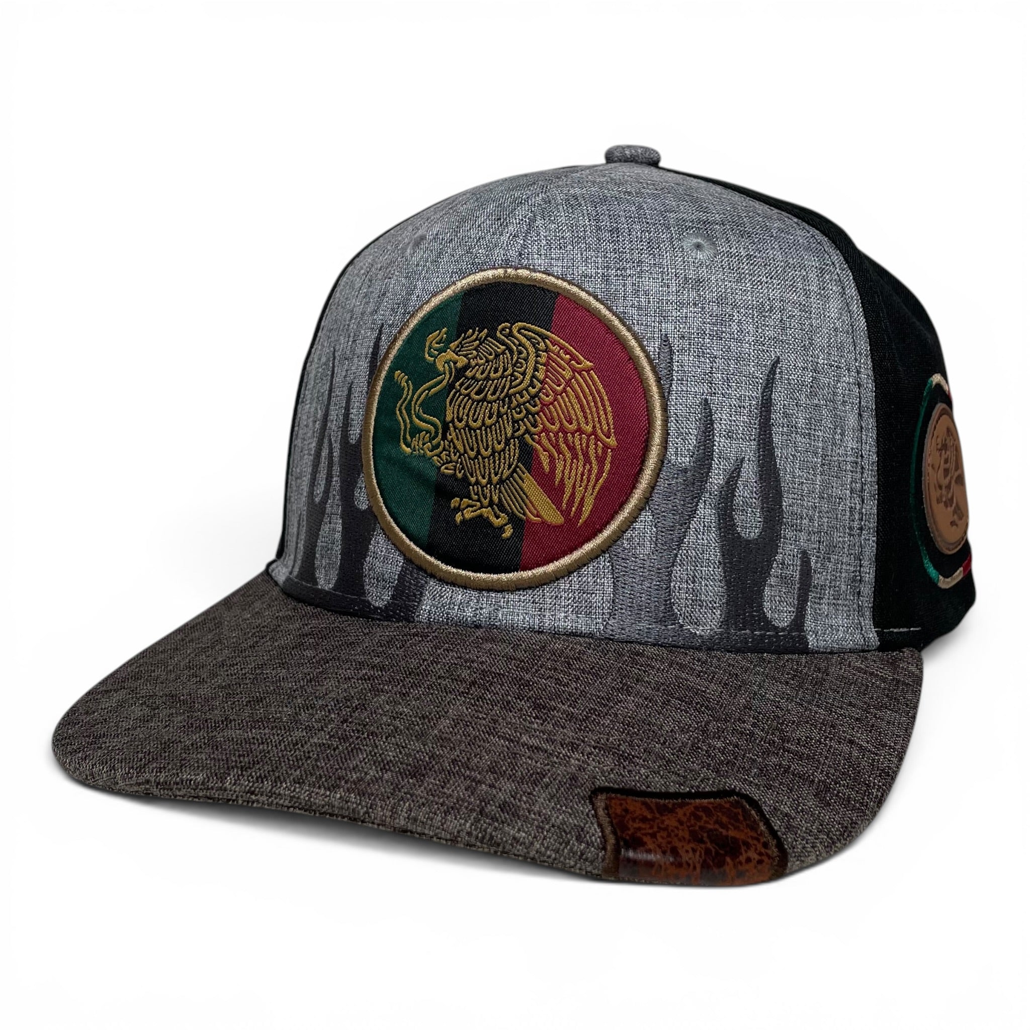 Mexico Federal Eagle Logo Flat Bill Snapback Baseball Cap Hat