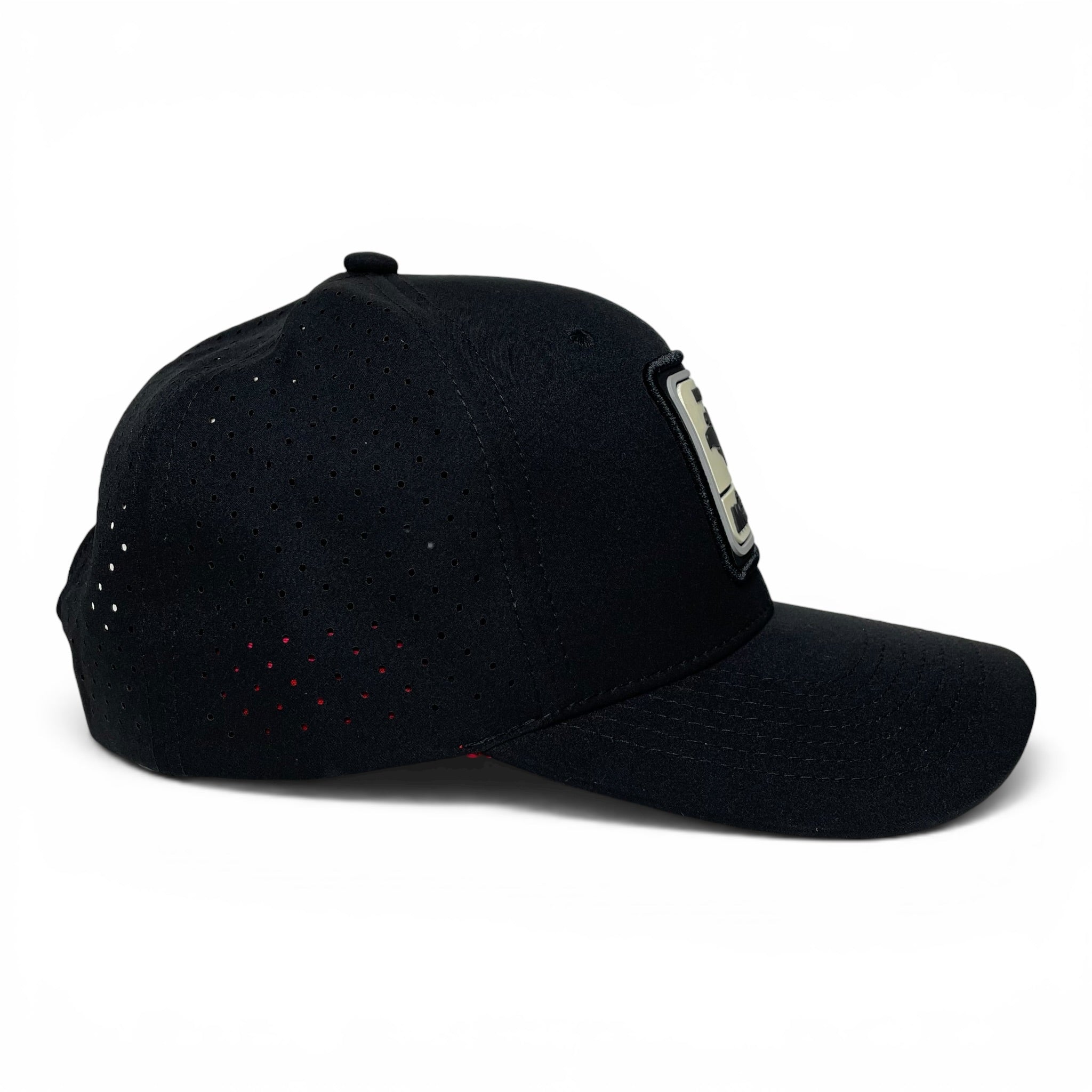 Hecho en Mexico 3D PVC Patch Snapback Hat, Black, Red Under Visor