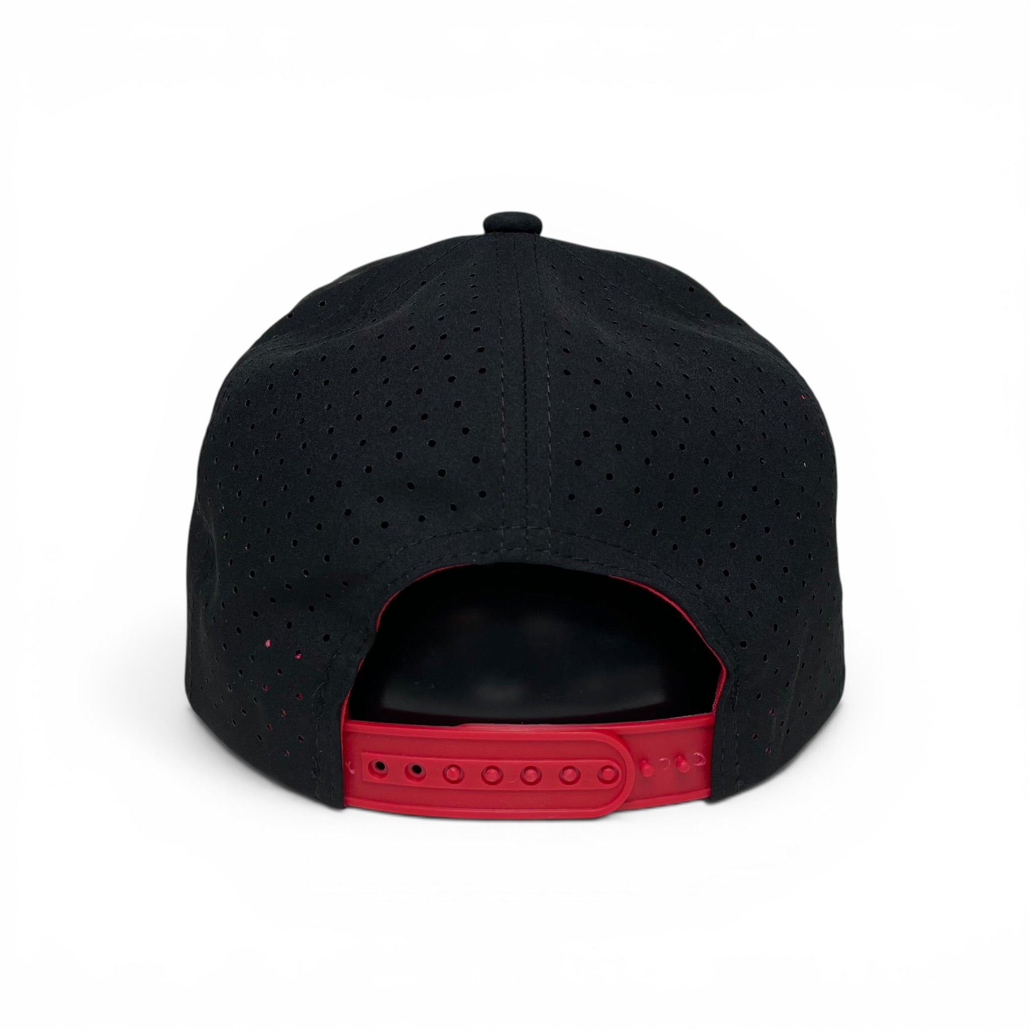 Hecho en Mexico 3D PVC Patch Snapback Hat, Black, Red Under Visor